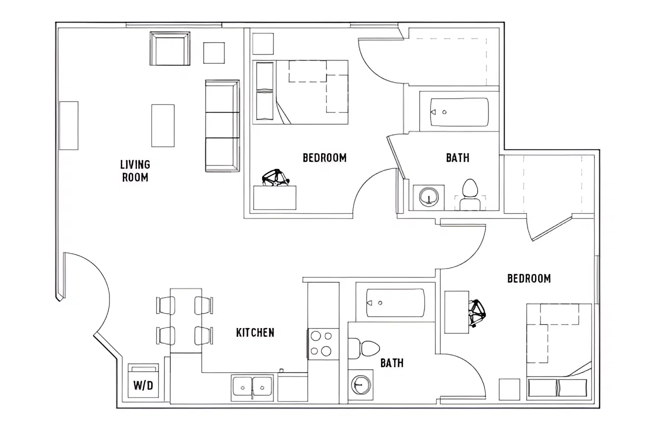 University Village At Sweethome, Amherst – Room in 2 Bed - 2 Bath A
