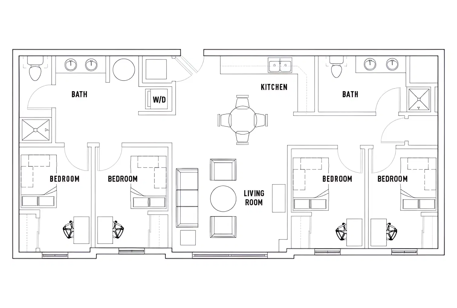 U Point, Syracuse – Room in 4 Bed - 2 Bath A