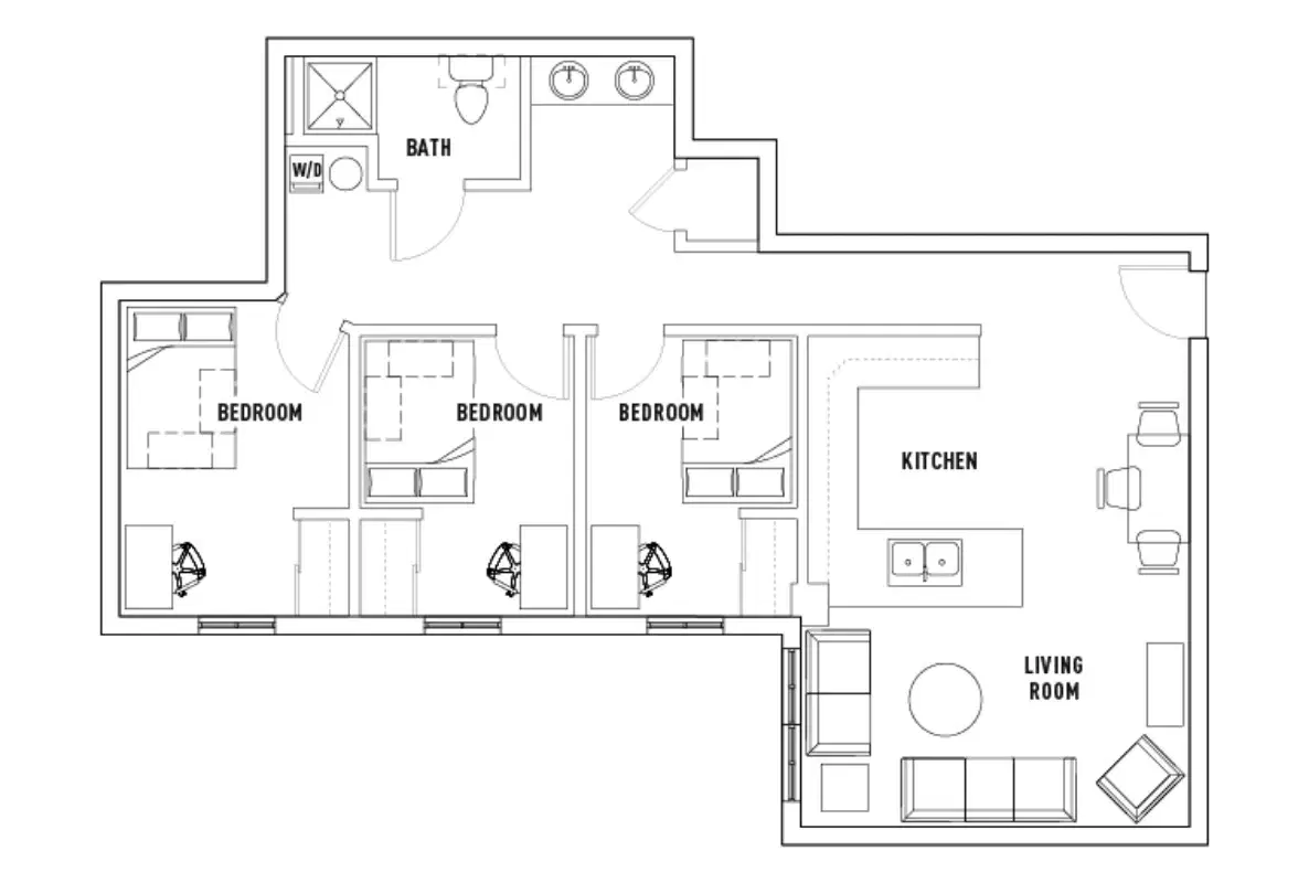 U Point, Syracuse – Room in 3 Bed - 1 Bath