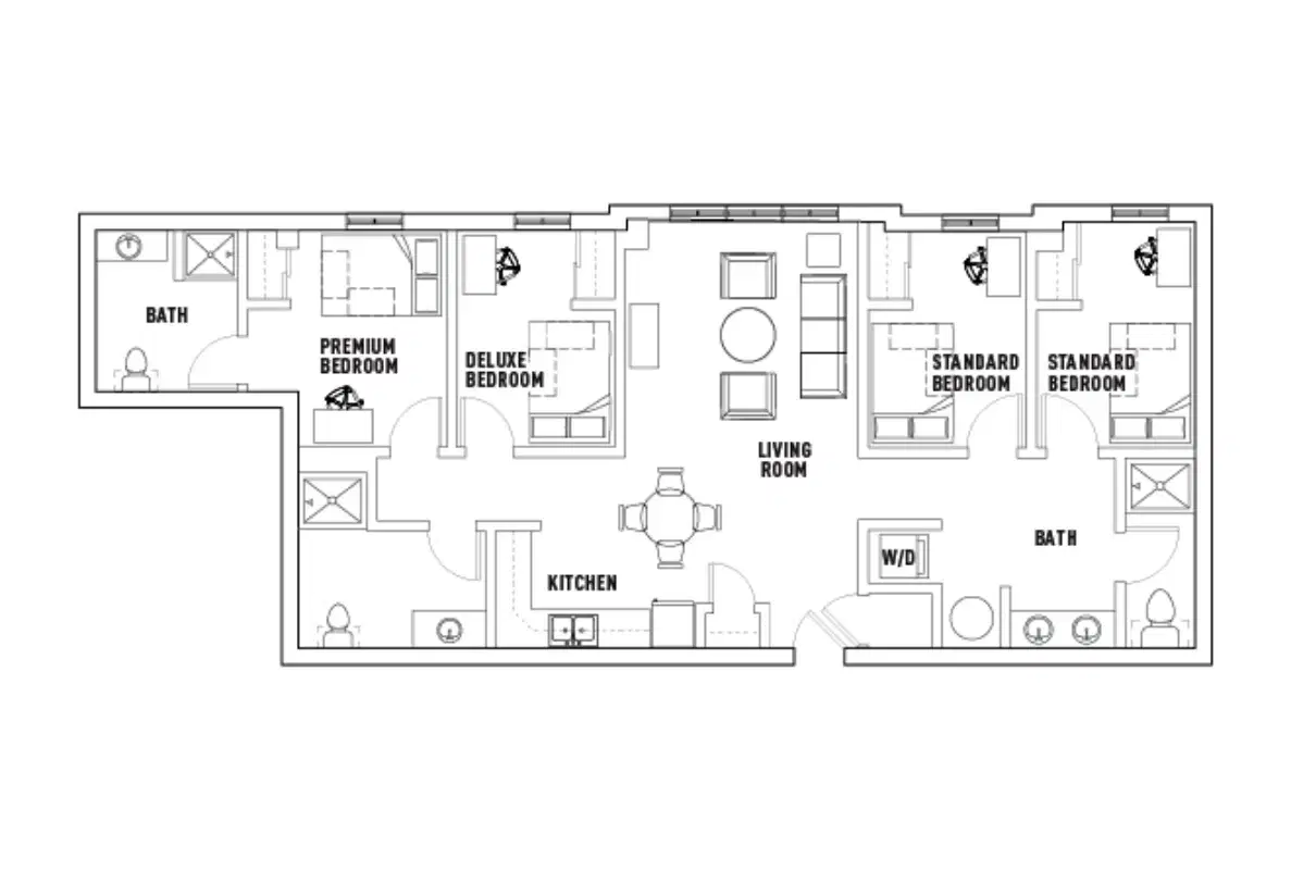 U Point, Syracuse – Room in 4 Bed - 3 Bath Top Floor