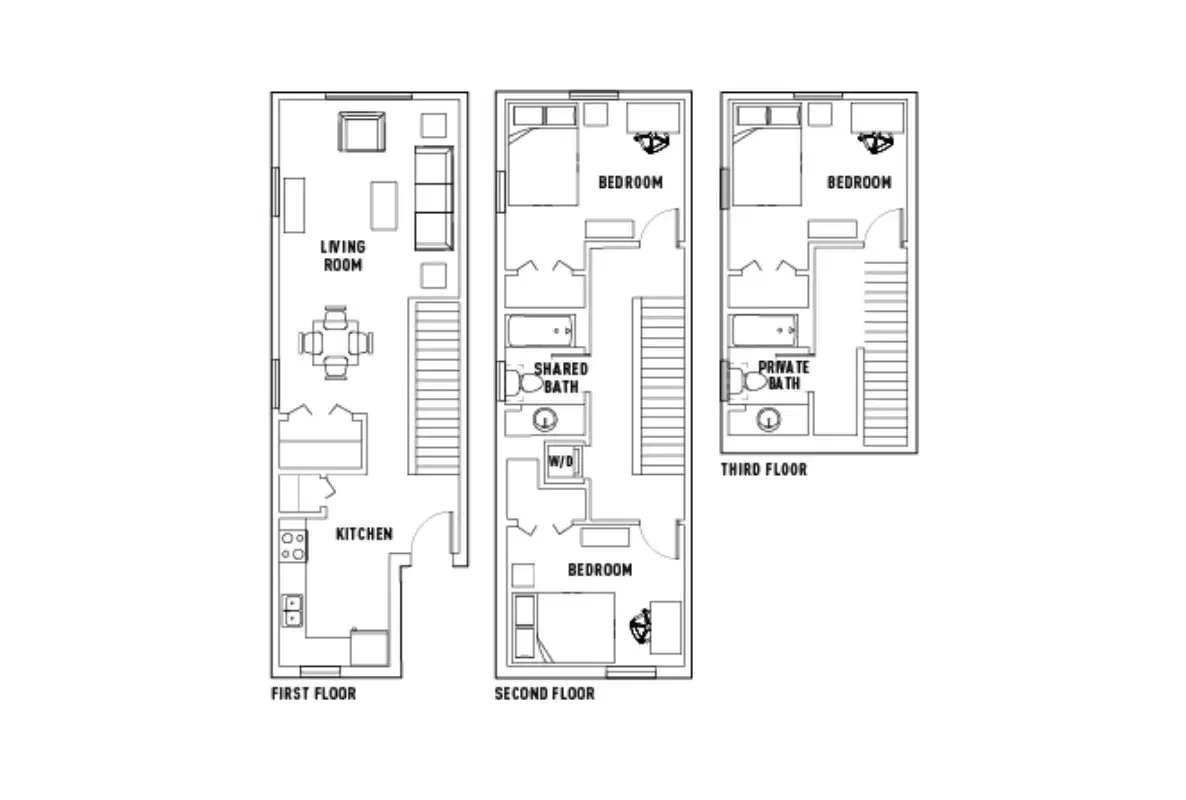 Park Point, Rochester – Room in 3 Bed - 2 Bath Townhome