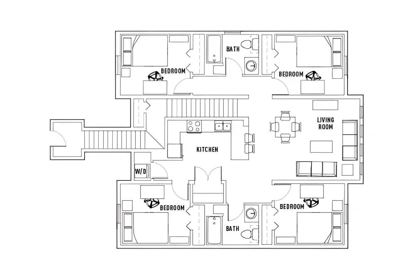 Park Point, Rochester – Room in 4 Bed - 2 Bath Apartment