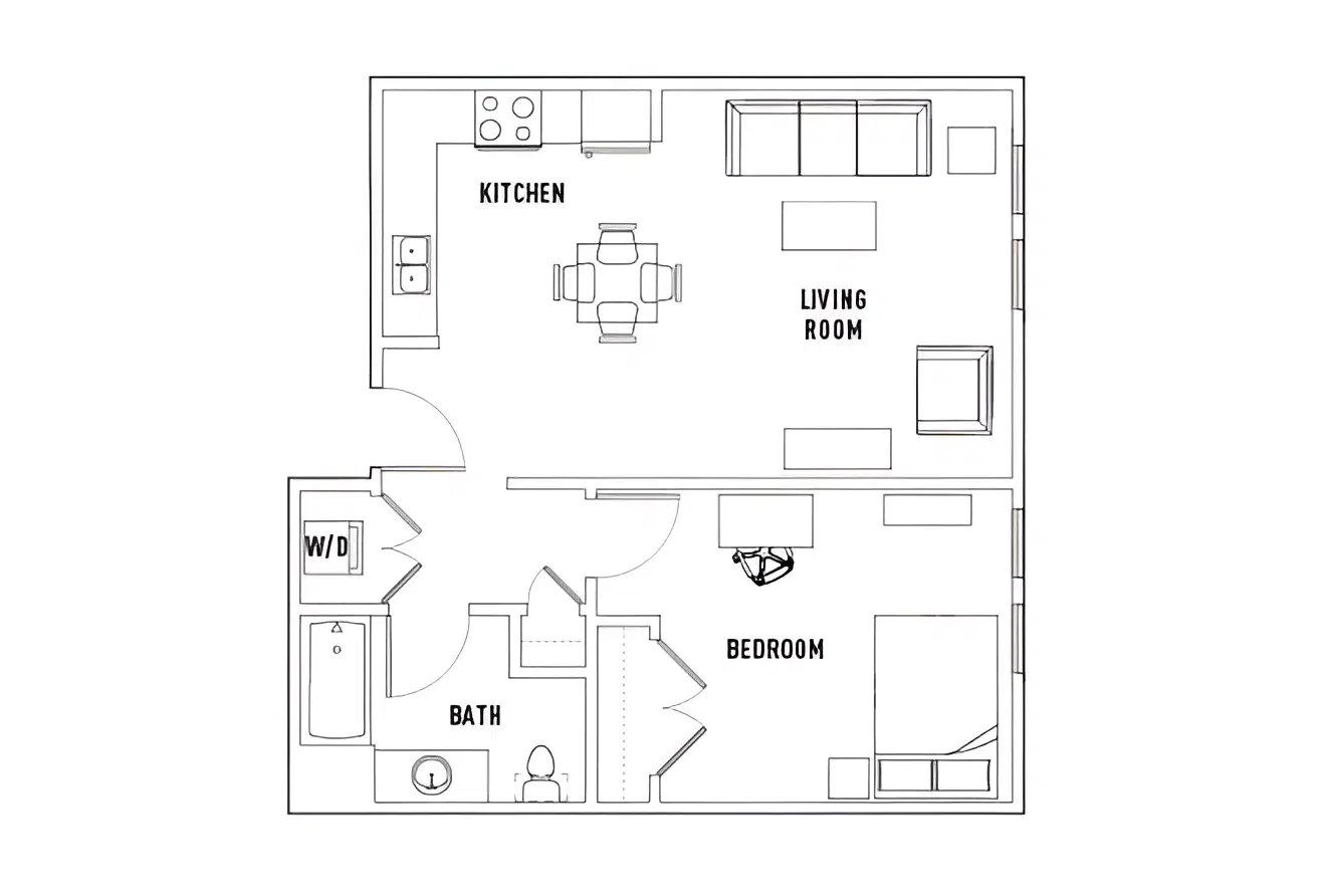 Park Point, Rochester – 1 Bed - 1 Bath A