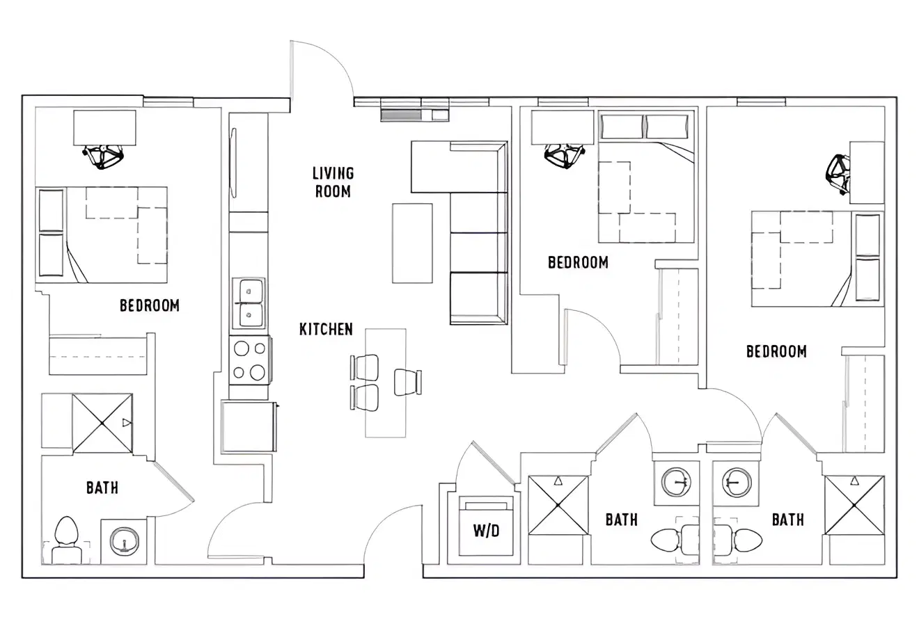 The 515, Eugene – Room in 3 Bed - 3 Bath A