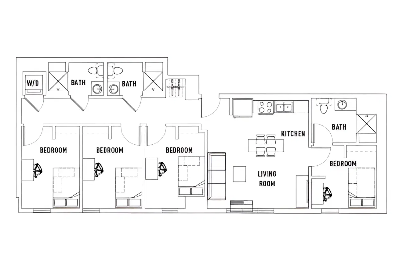 The 515, Eugene – Room in 4 Bed - 3 Bath A