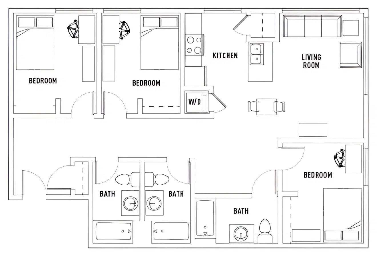 State, Fort Collins – Room in 3 Bed - 3 Bath A