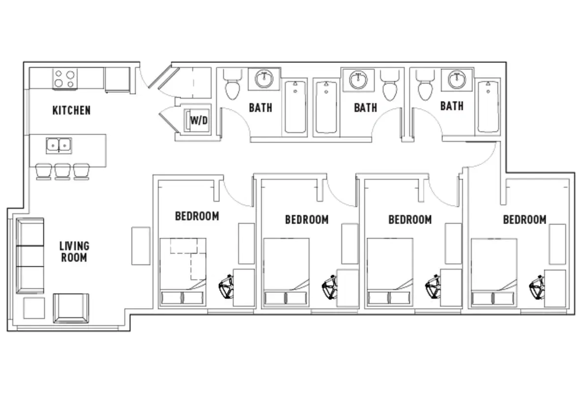 State, Fort Collins – Room in 4 Bed - 3 Bath