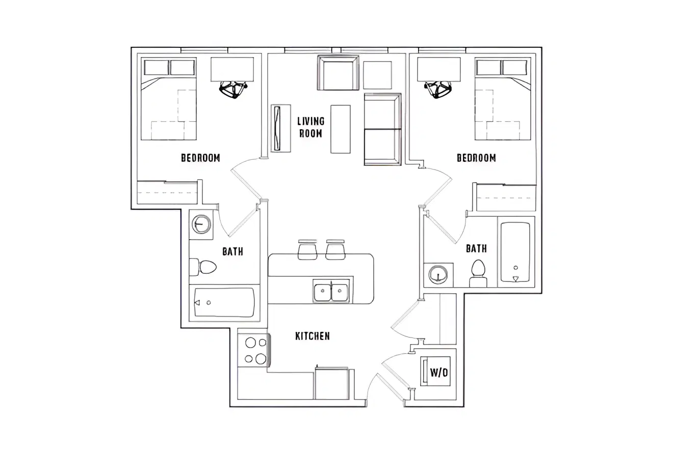 1200 West Marshall, Richmond – Room in 2 Bed - 2 Bath A
