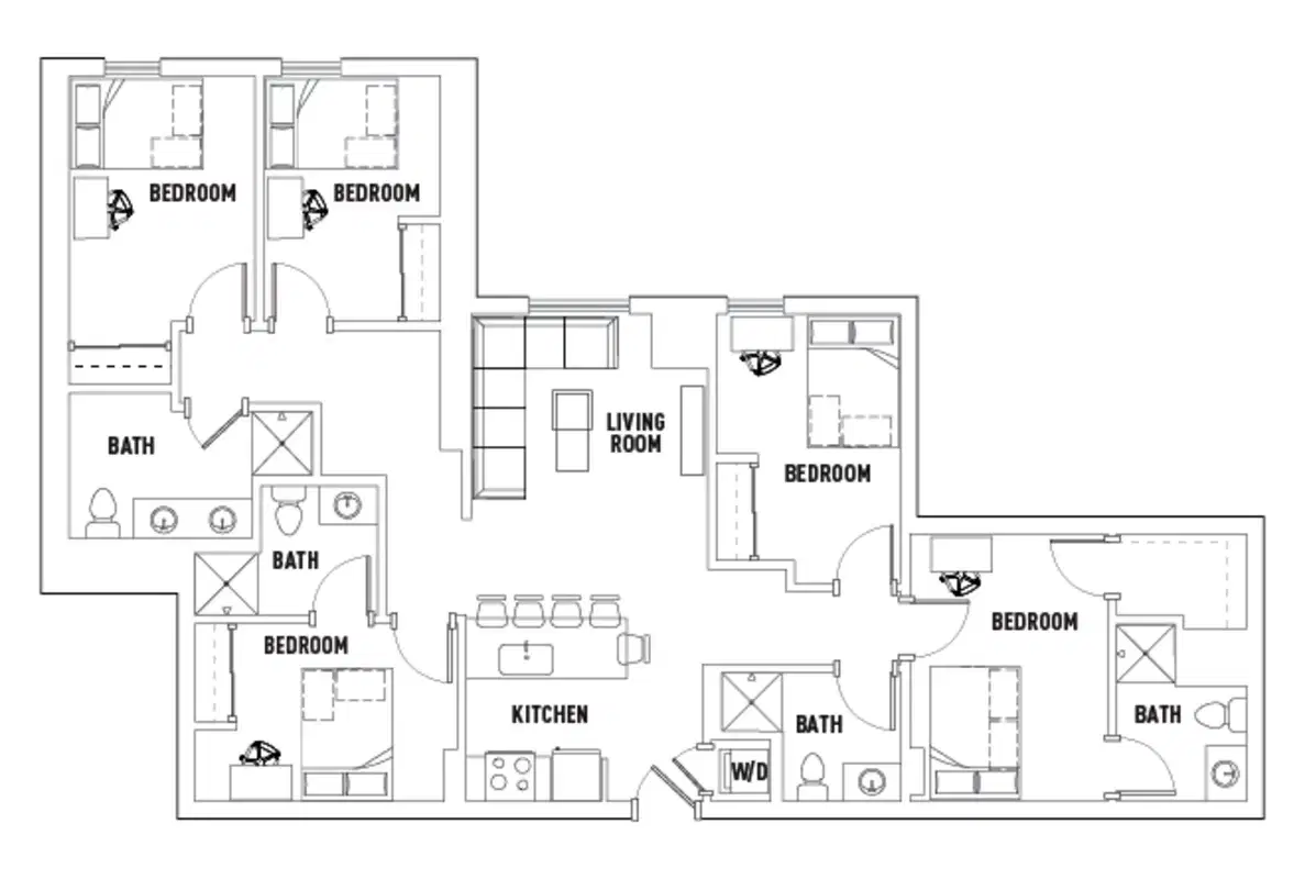 959 Franklin, Eugene – Room in 5 Bed - 4 Bath