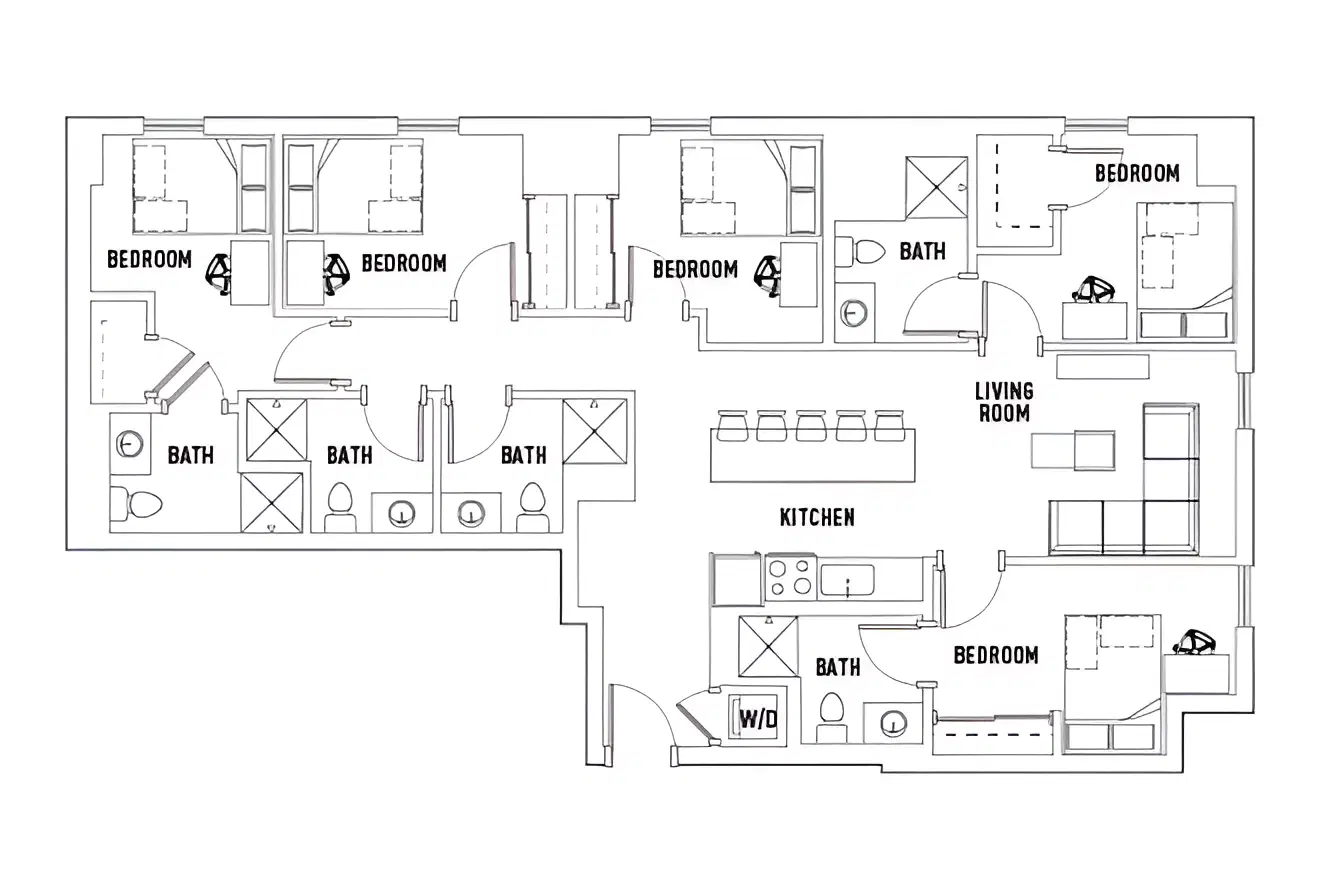 959 Franklin, Eugene – Room in 5 Bed - 5 Bath A