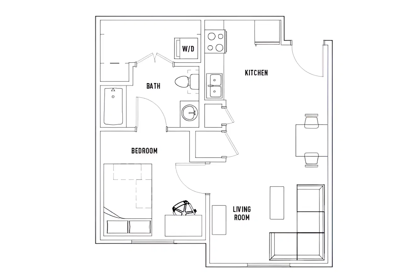 University Crossings, Charlotte – 1 Bed - 1 Bath A