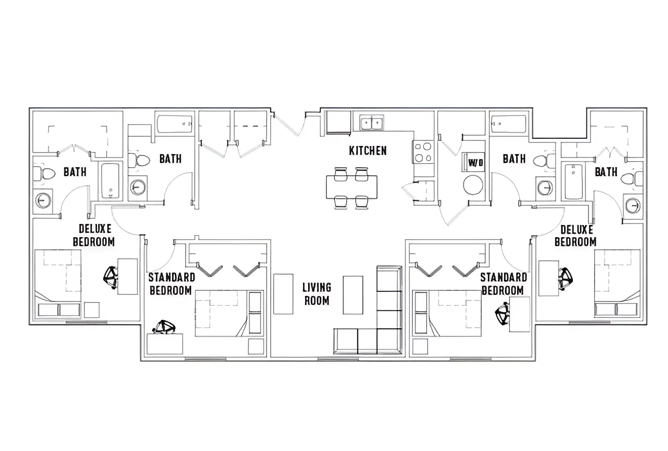 University Crossings, Charlotte – 4 Bed 4 Bath | A