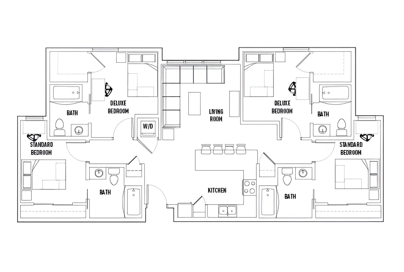 Skyview, Flagstaff – Room in 4 Bed - 4 Bath B