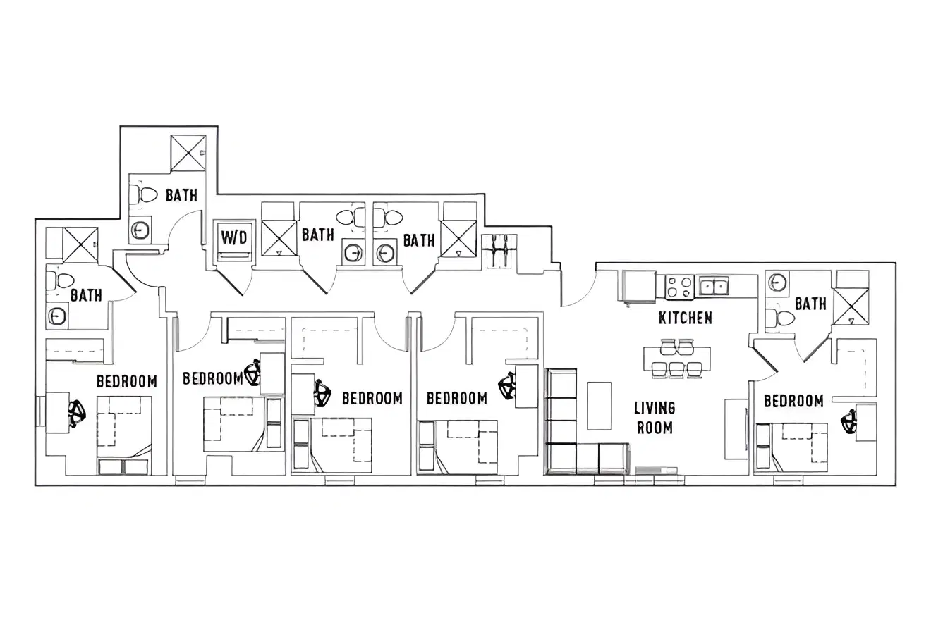 The 515, Eugene – Room in 5 Bed - 5 Bath