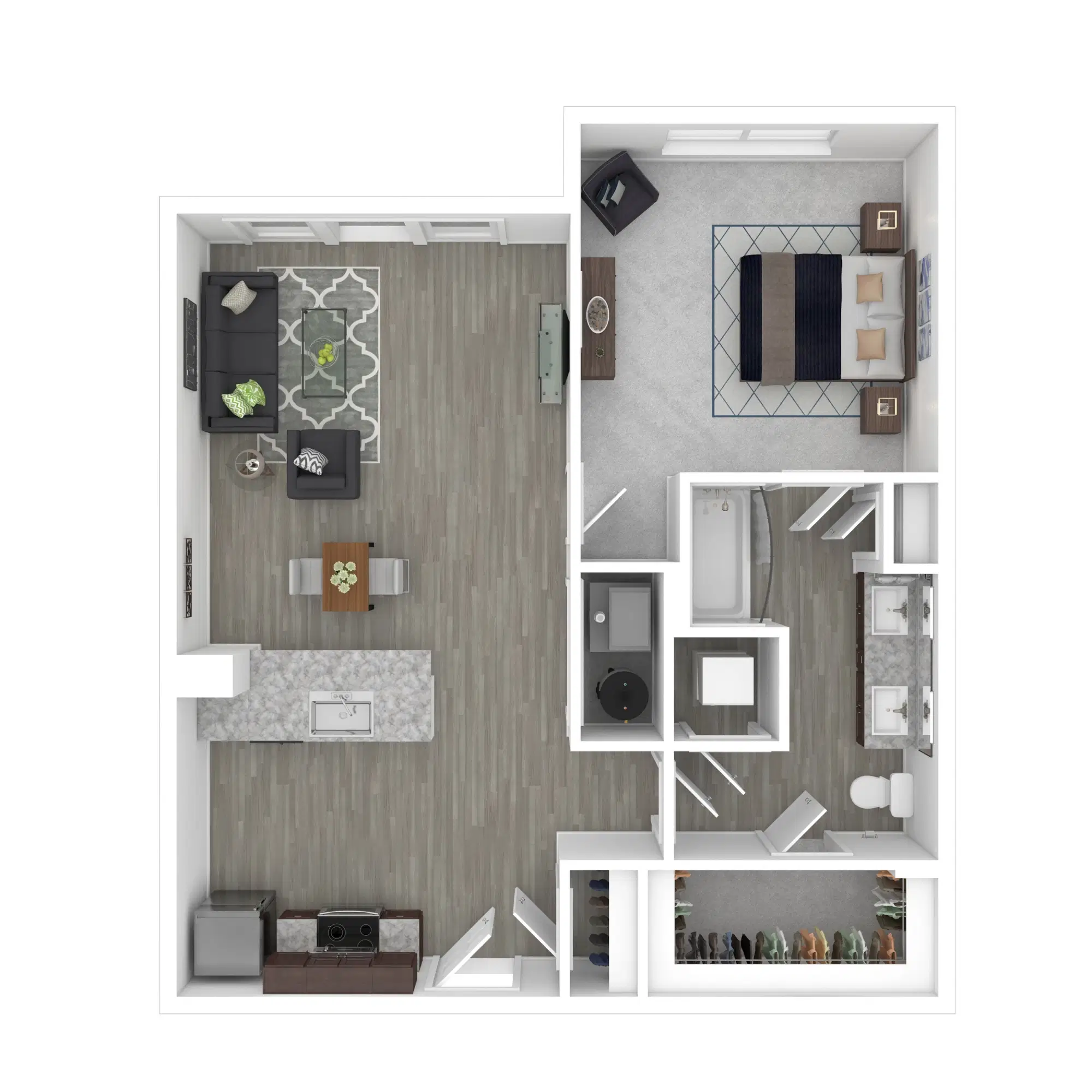 The Edison At Gordon Square, Cleveland – A5 - 1 Bed 1 Bath