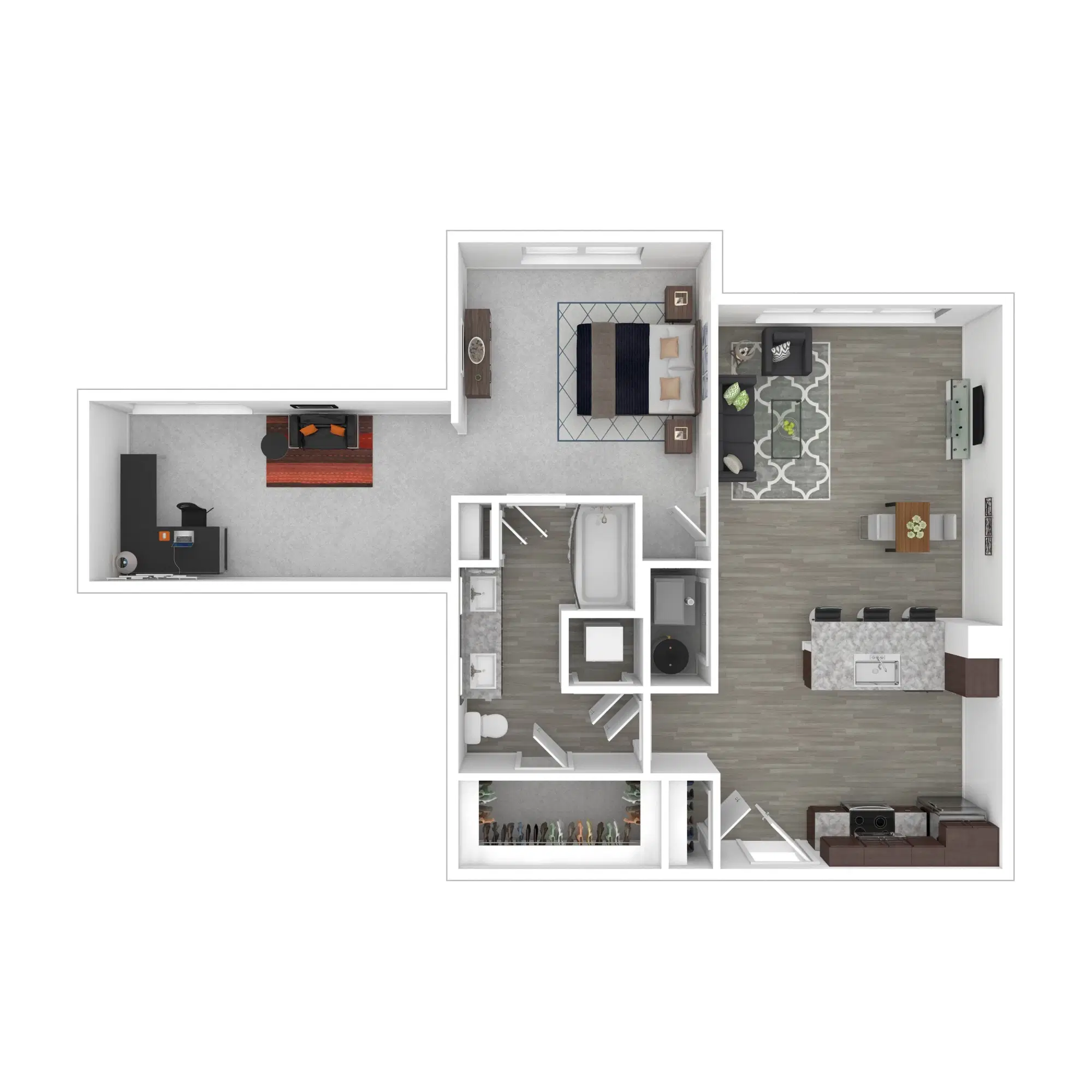 The Edison At Gordon Square, Cleveland – AD0 - 1 Bed 1 Bath
