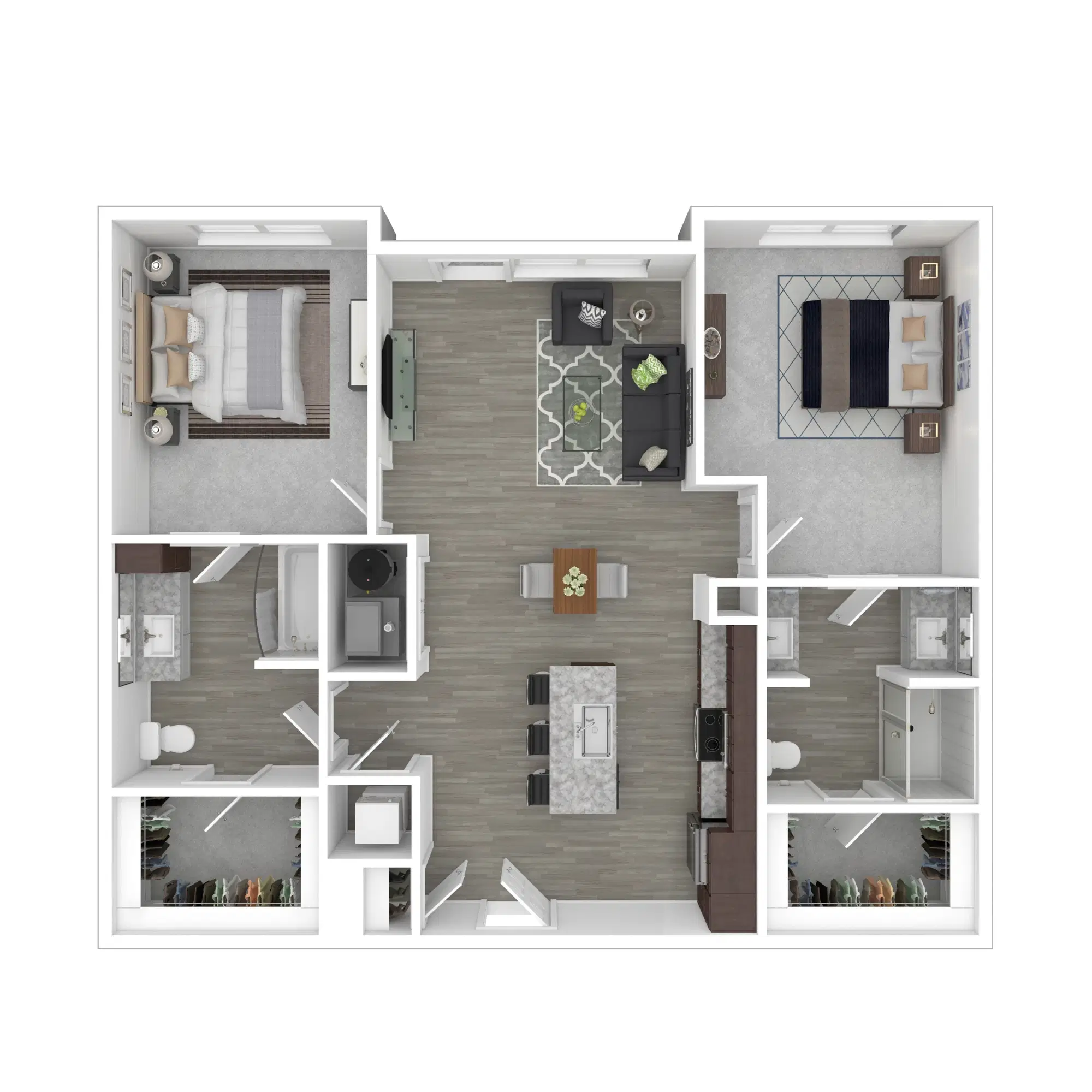 The Edison At Gordon Square, Cleveland – B3 - 2 Bed 2 Bath