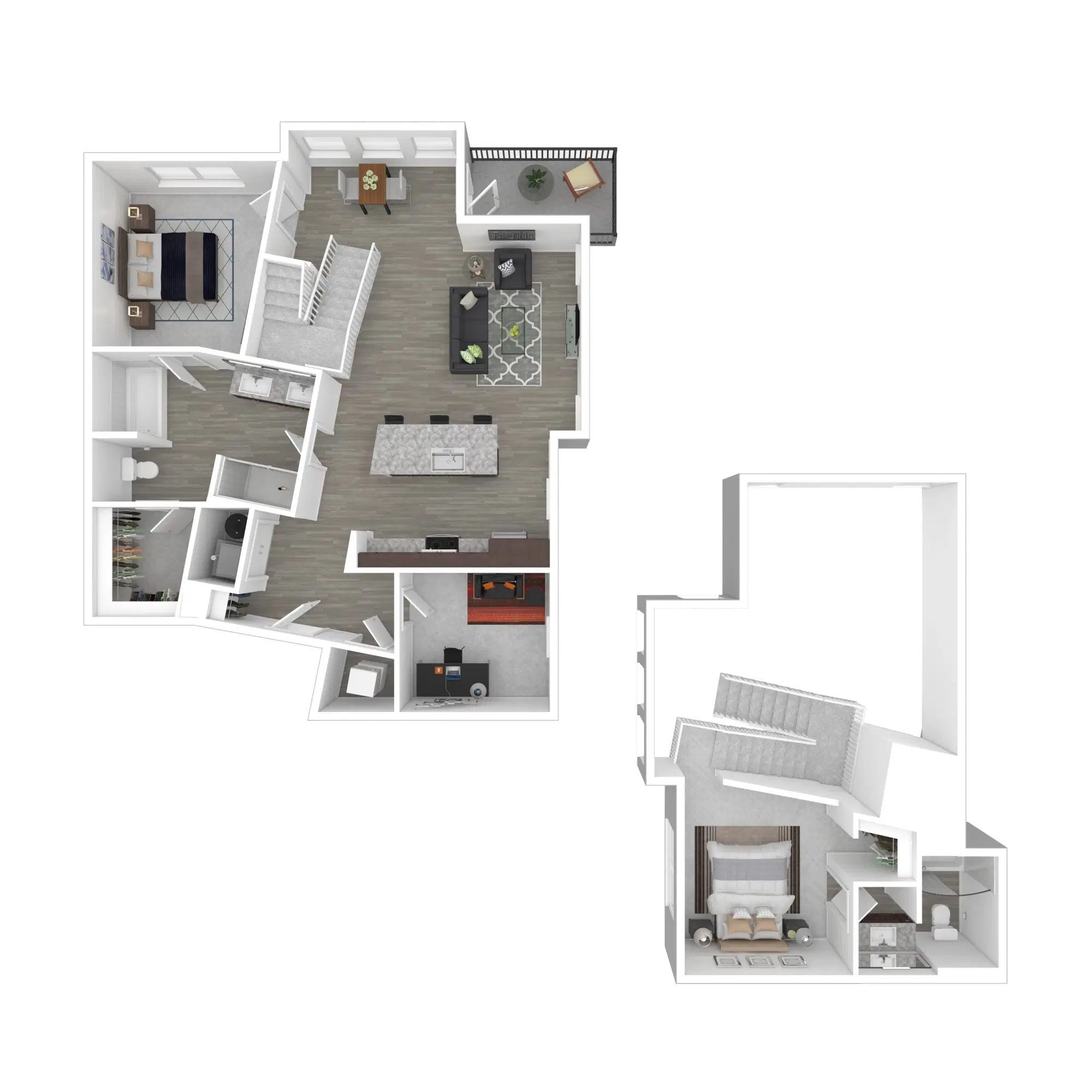 The Edison At Gordon Square, Cleveland – Loft 1 - 2 Bed 2 Bath