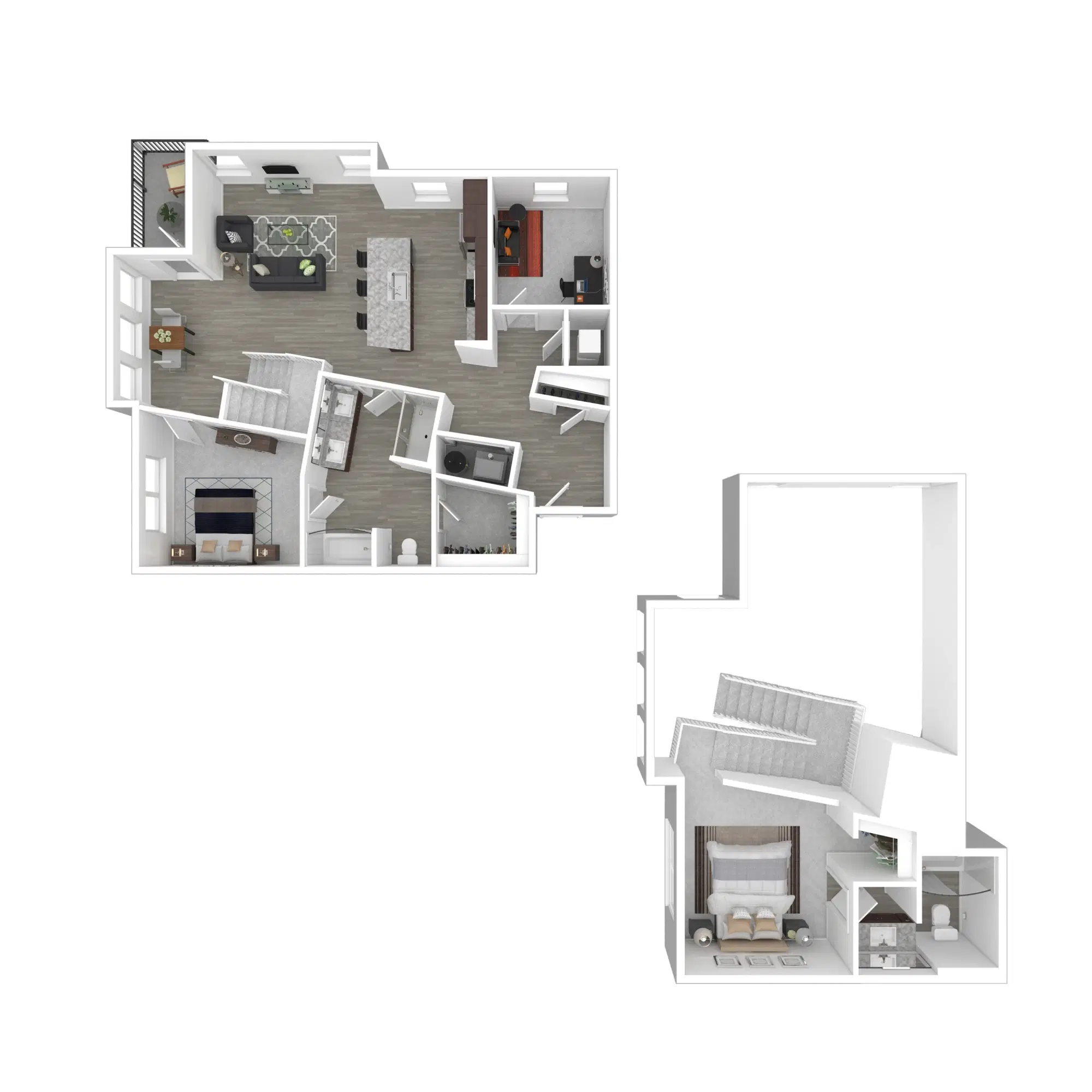 The Edison At Gordon Square, Cleveland – Loft 2 - 2 Bed 2 Bath