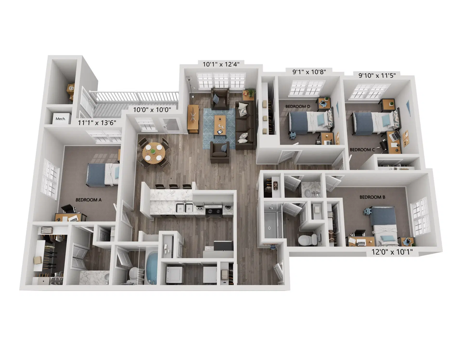 Shiloh Green, Kennesaw – 4 Bed 2 Bath