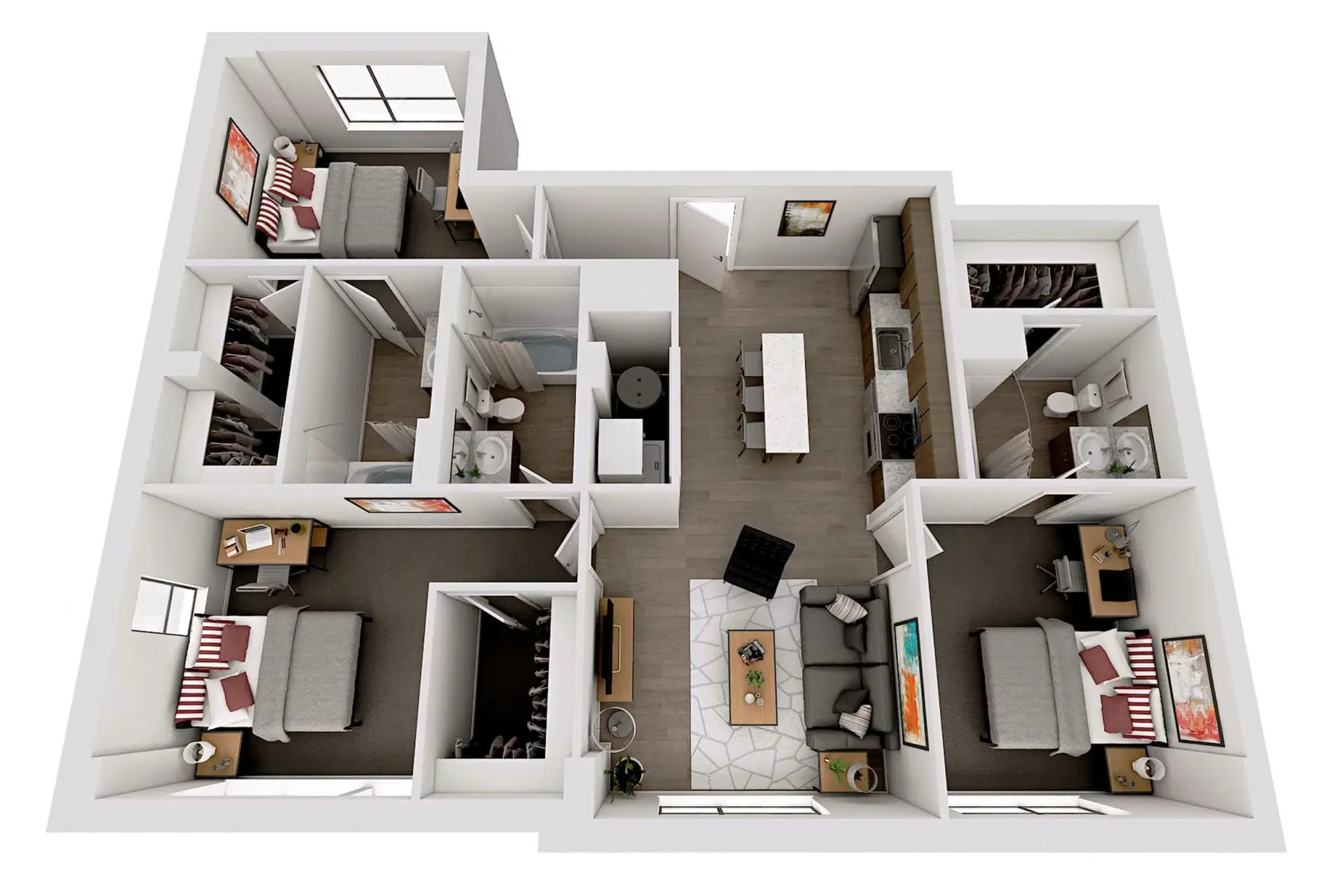 Everly On The Loop, St Louis – Room in 3 Bedroom 3 Bathroom | C4 Penthouse