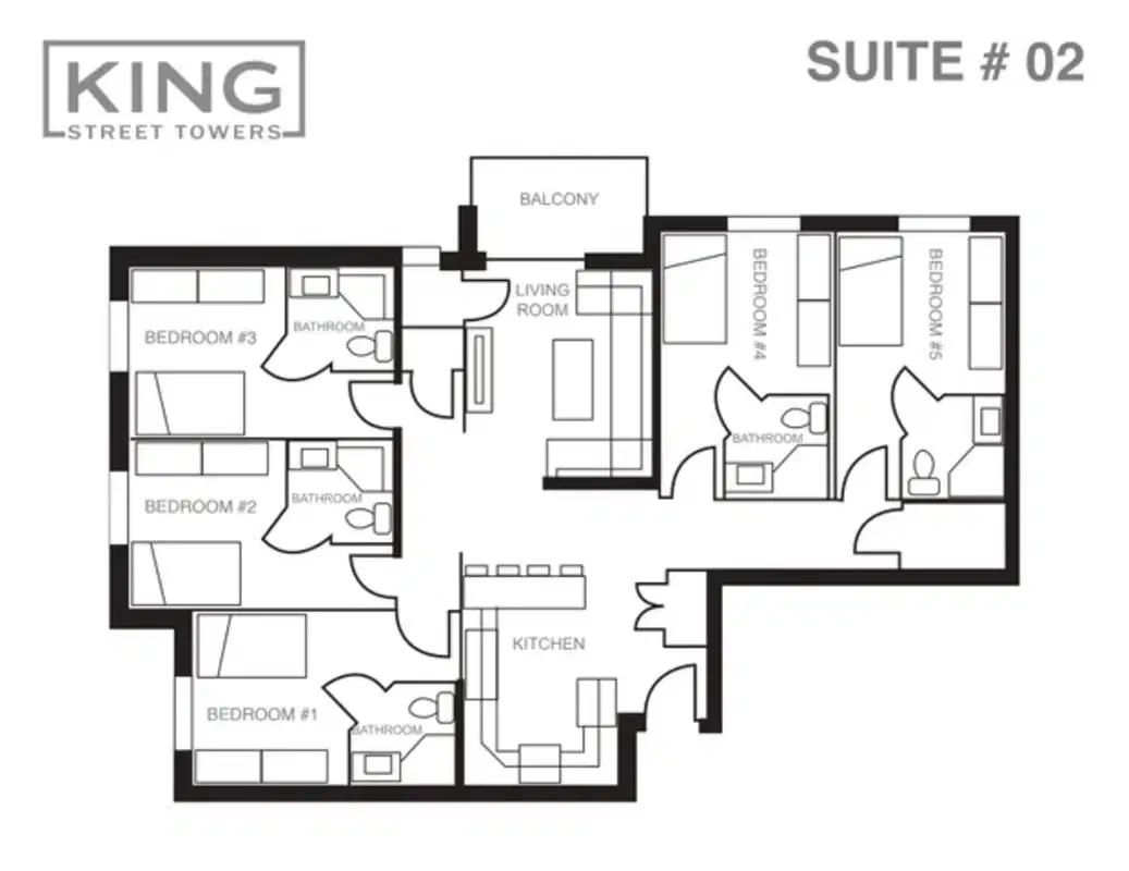King Street Towers, Waterloo – 5 Bed 5 Bath