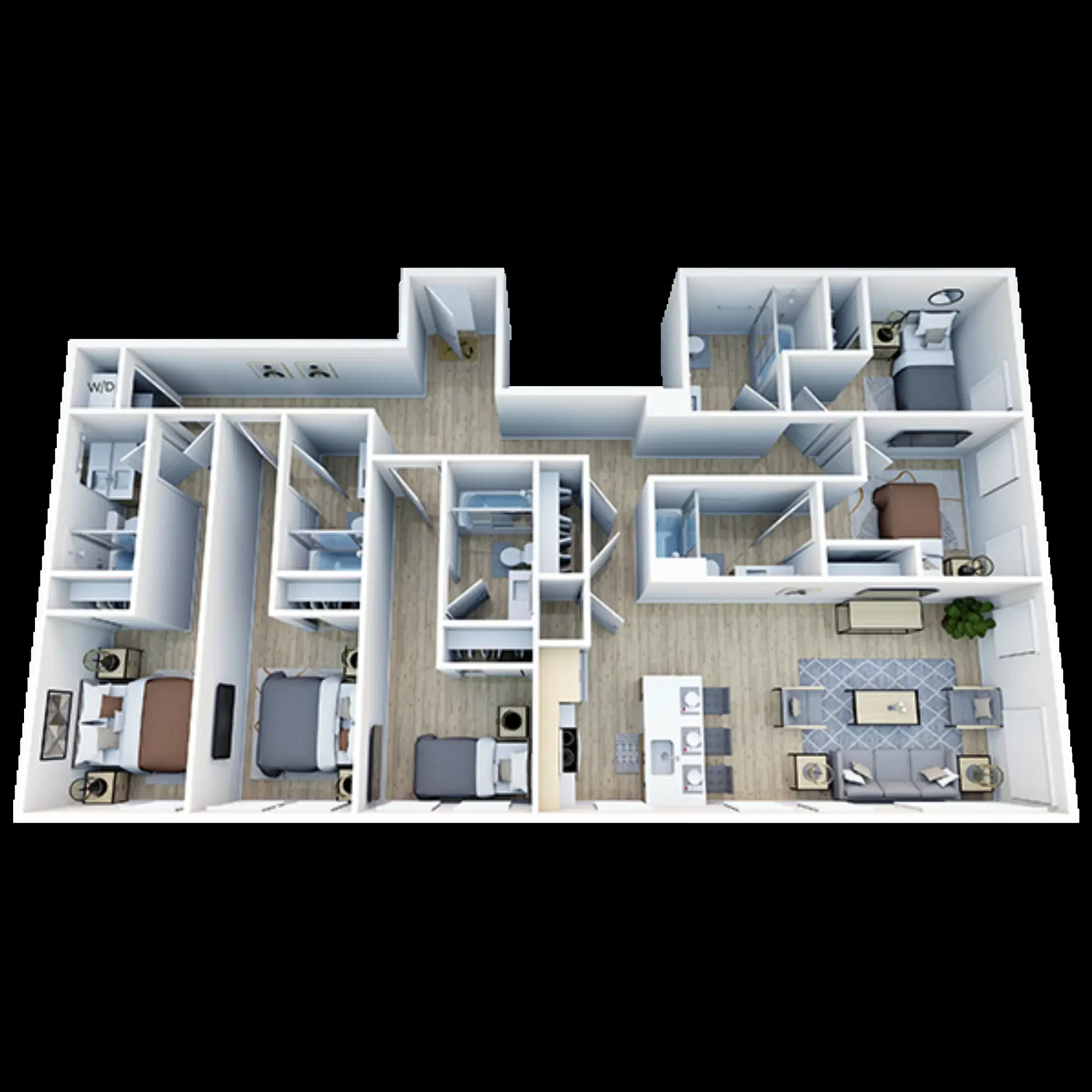 Trailside Student Living, Seattle – Room in 5 Bedroom 5 Bathroom | E1