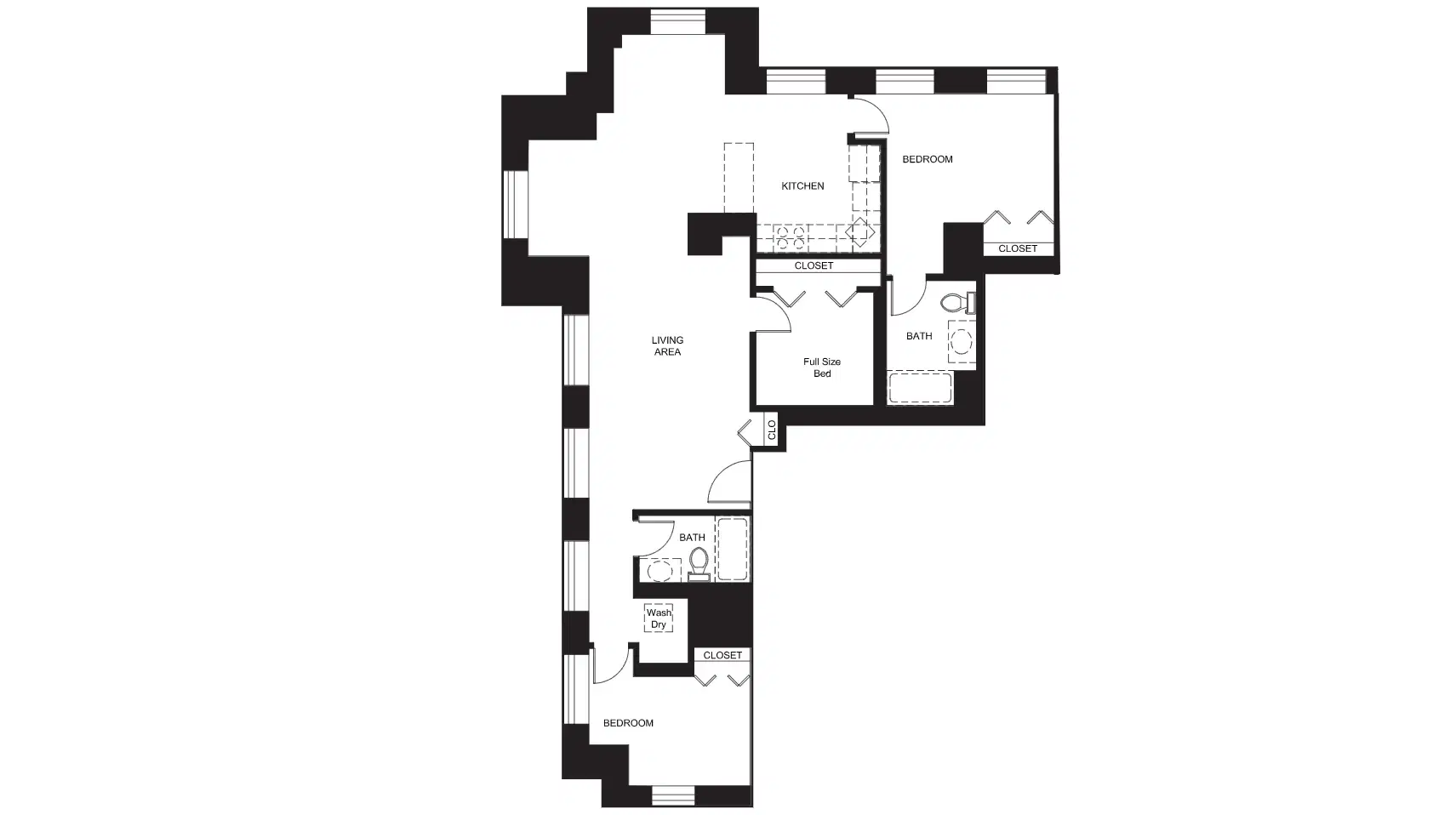 Century Tower, Chicago – 3 Bed 2 Bath