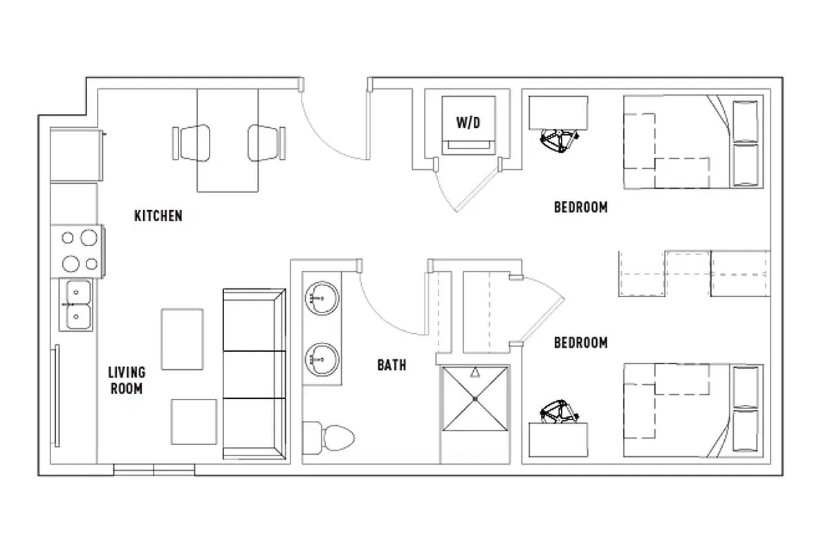 Campus Edge On Pierce, West Lafayette – Studio F