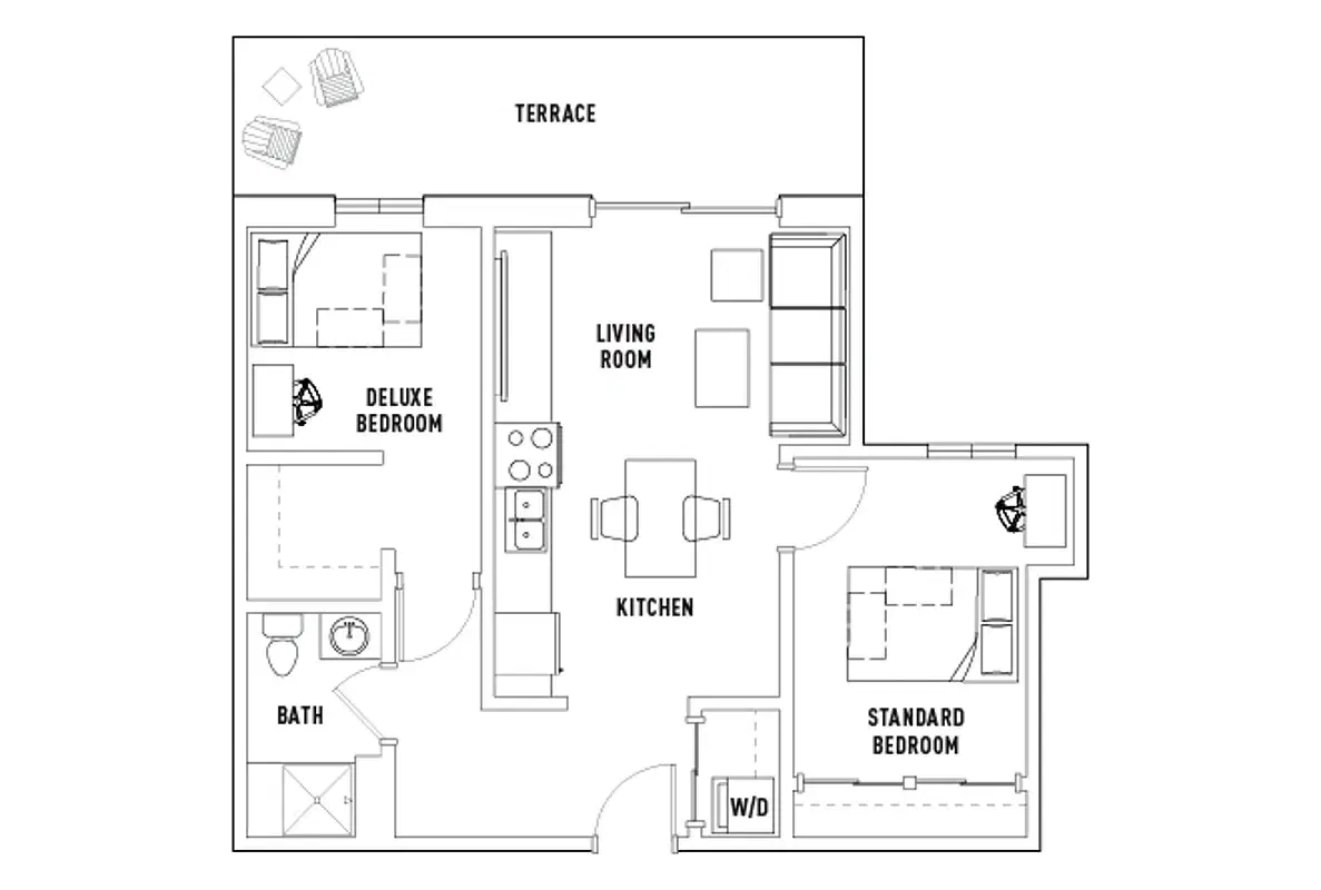 Campus Edge On Pierce, West Lafayette – Room in 2 Bed - 1 Bath B