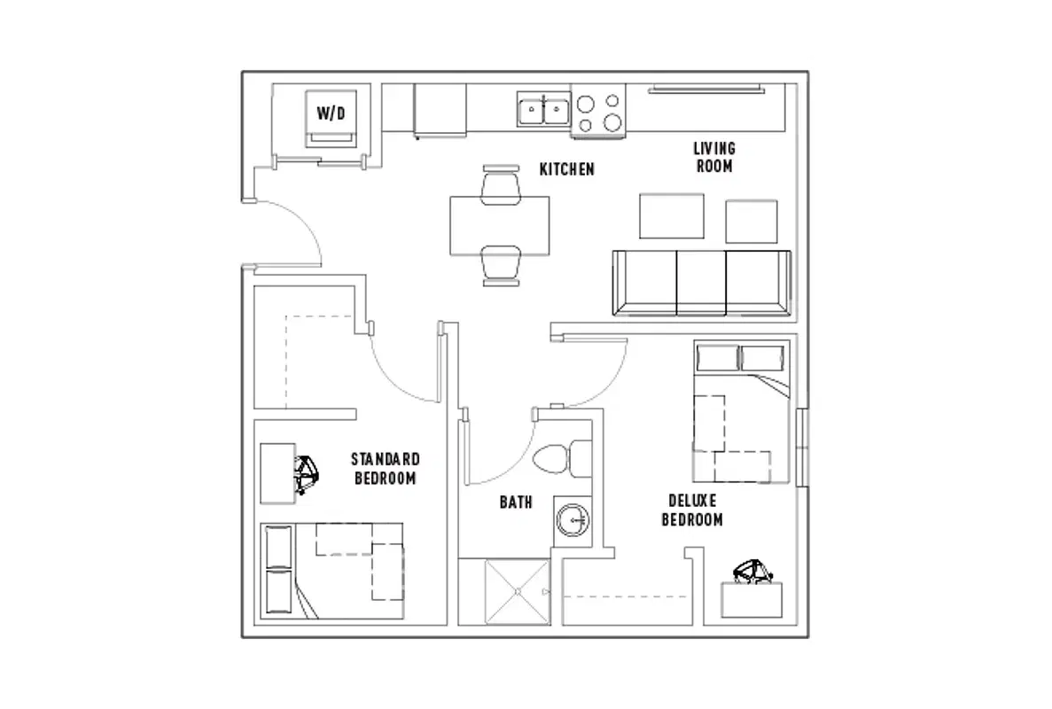 Campus Edge On Pierce, West Lafayette – Room in 2 Bed - 1 Bath A