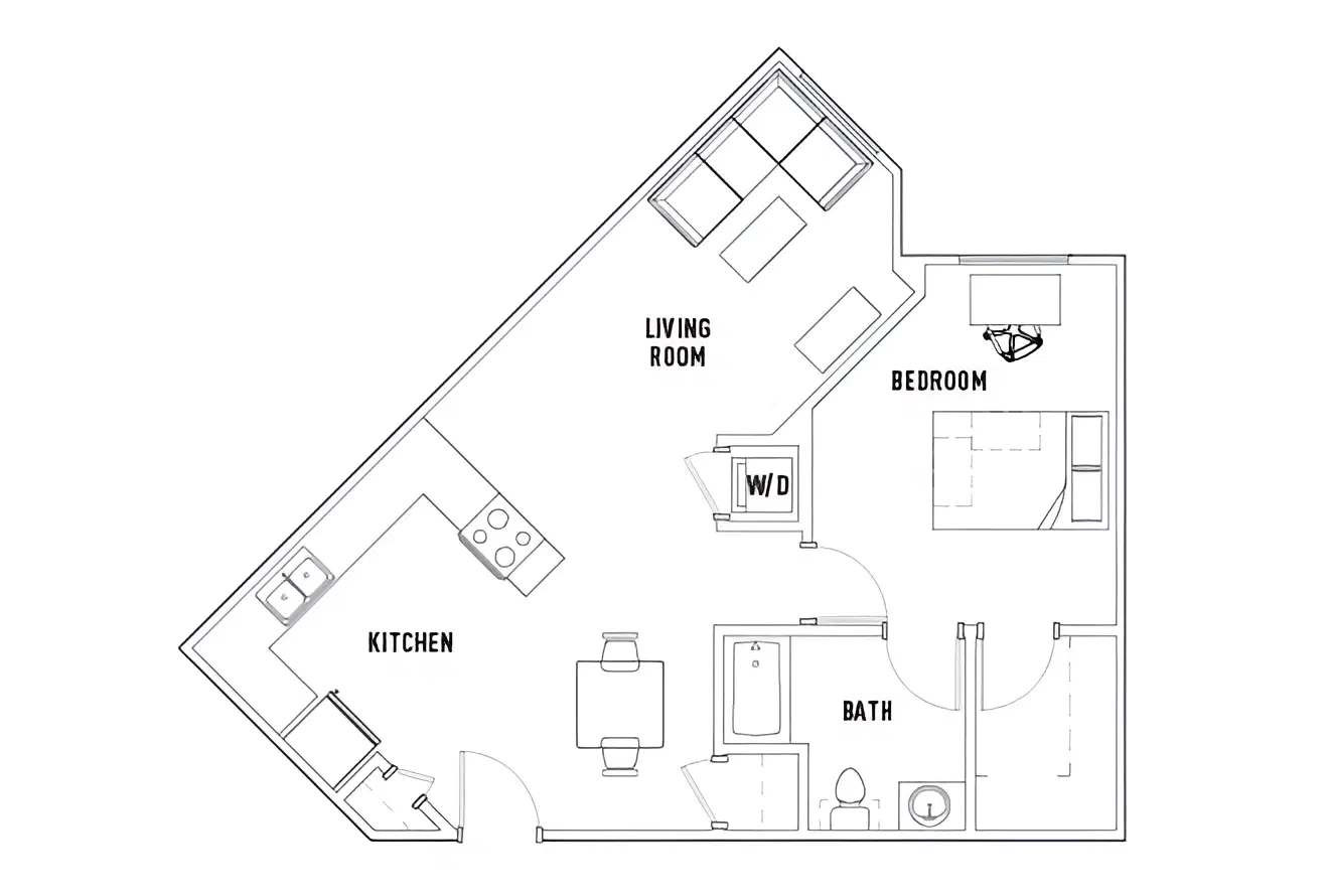 University Crossings, Charlotte – 1 Bed - 1 Bath B