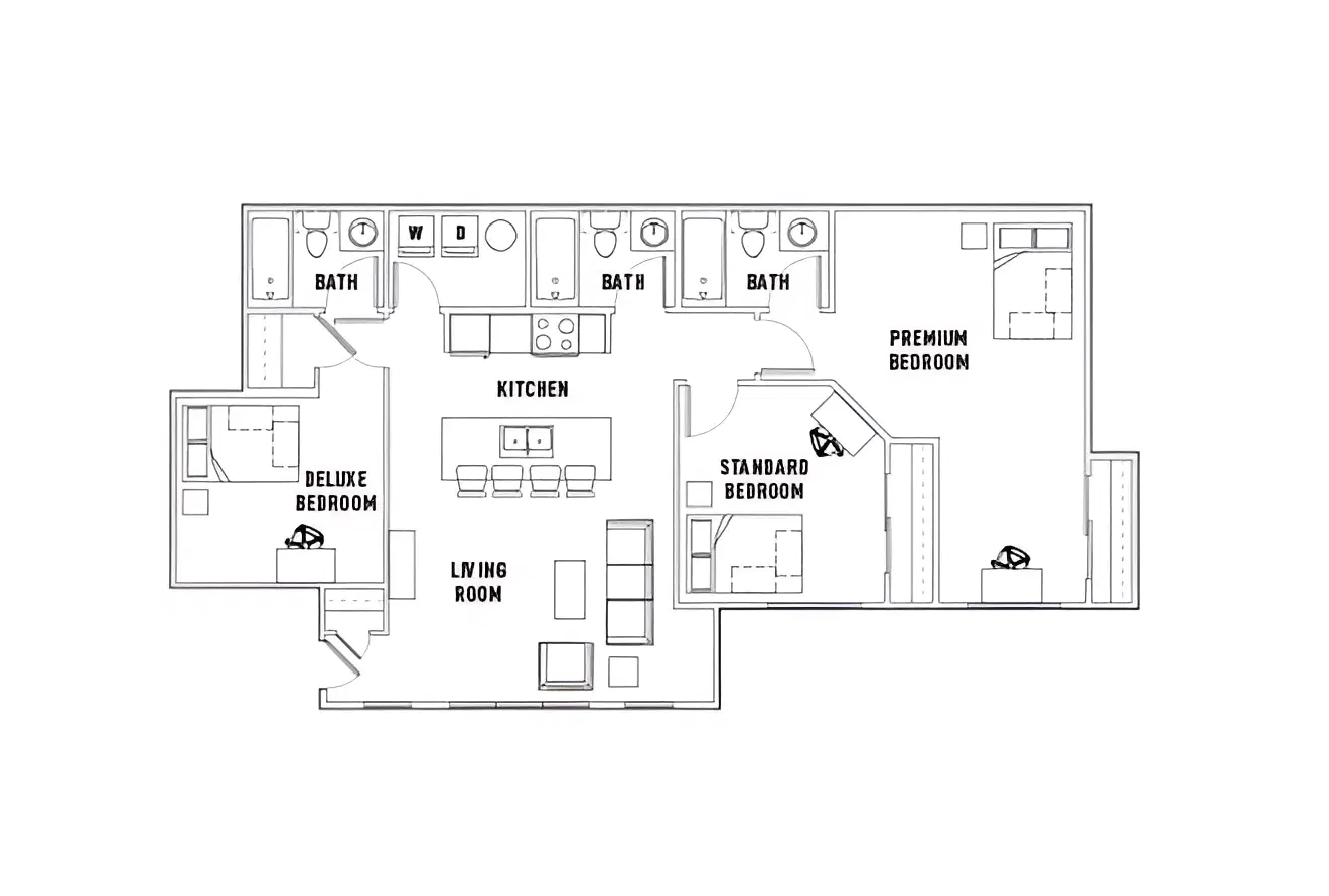 Newtown Crossing, Lexington – Room in 3 Bed - 3 Bath B