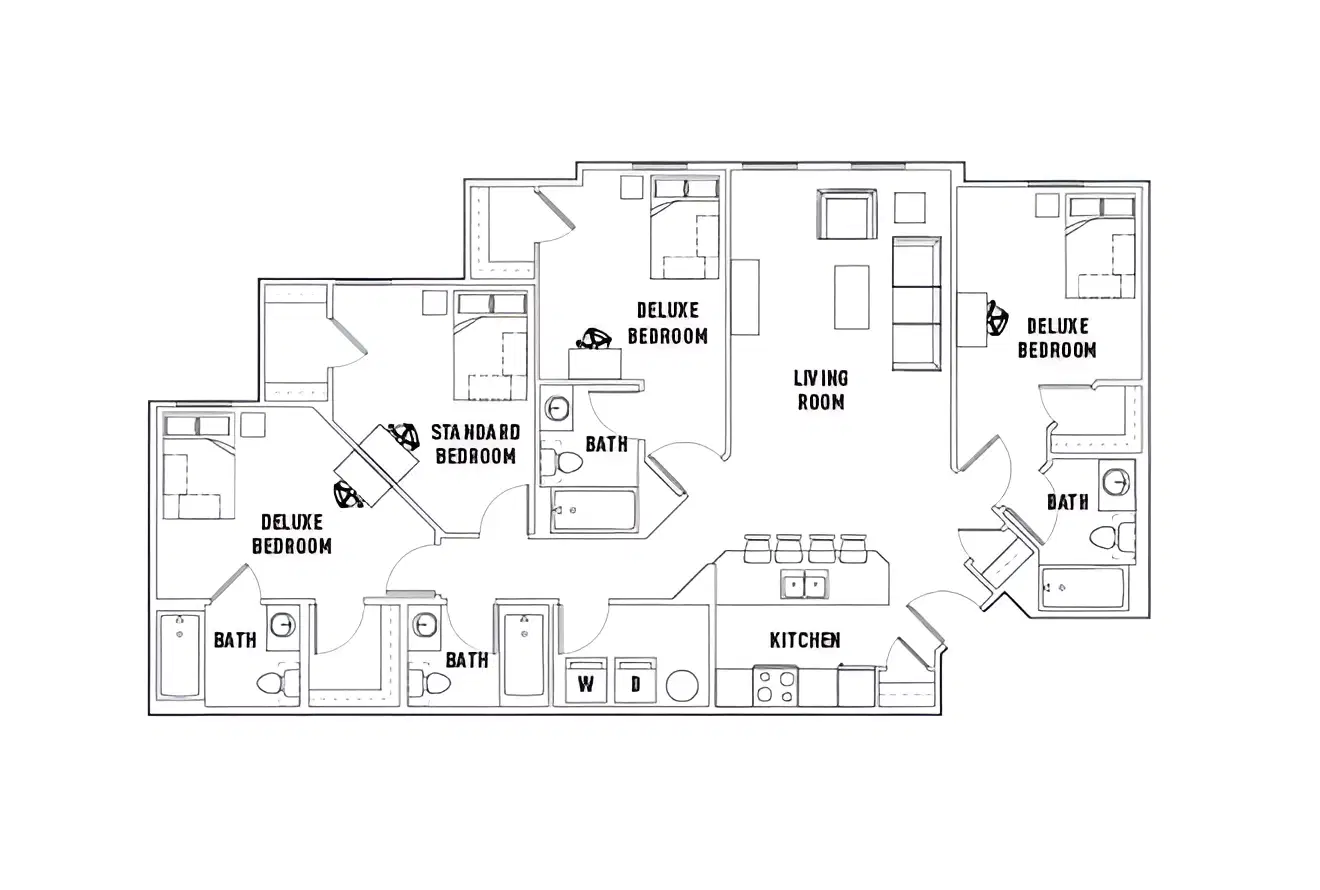 Newtown Crossing, Lexington – Room in 4 Bed - 4 Bath C