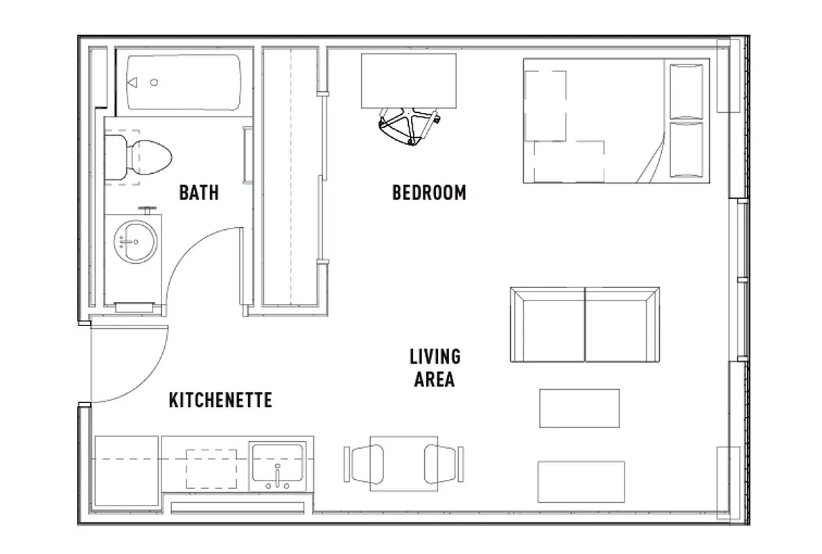 The Callaway House, Austin – Deluxe Studio Suite Alt - Smart