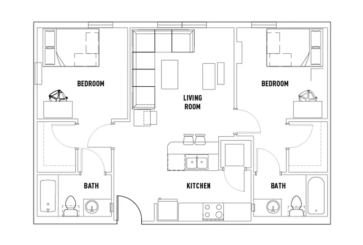 The Callaway House, Austin – Room in 2 Bed - 2 Bath Apartment Alt - Floors 16-17