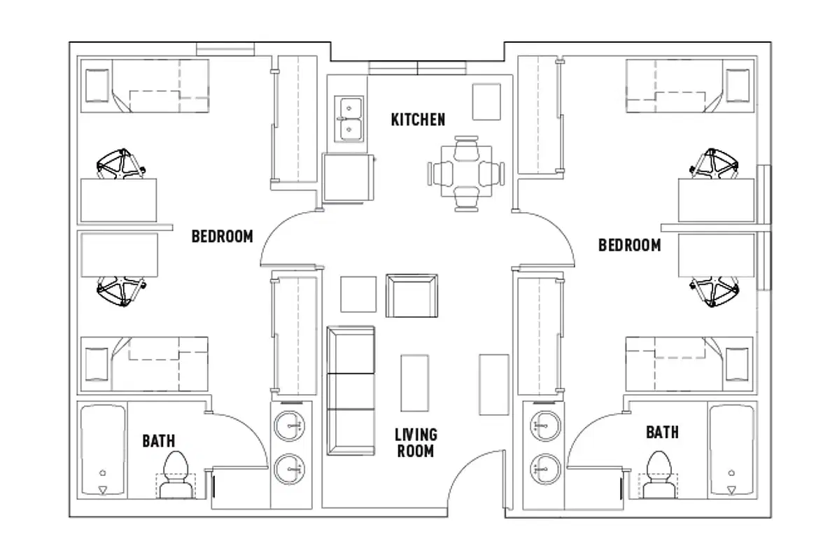 The Callaway House, Austin – Room in 2 Bed - 2 Bath Suite Alt Double