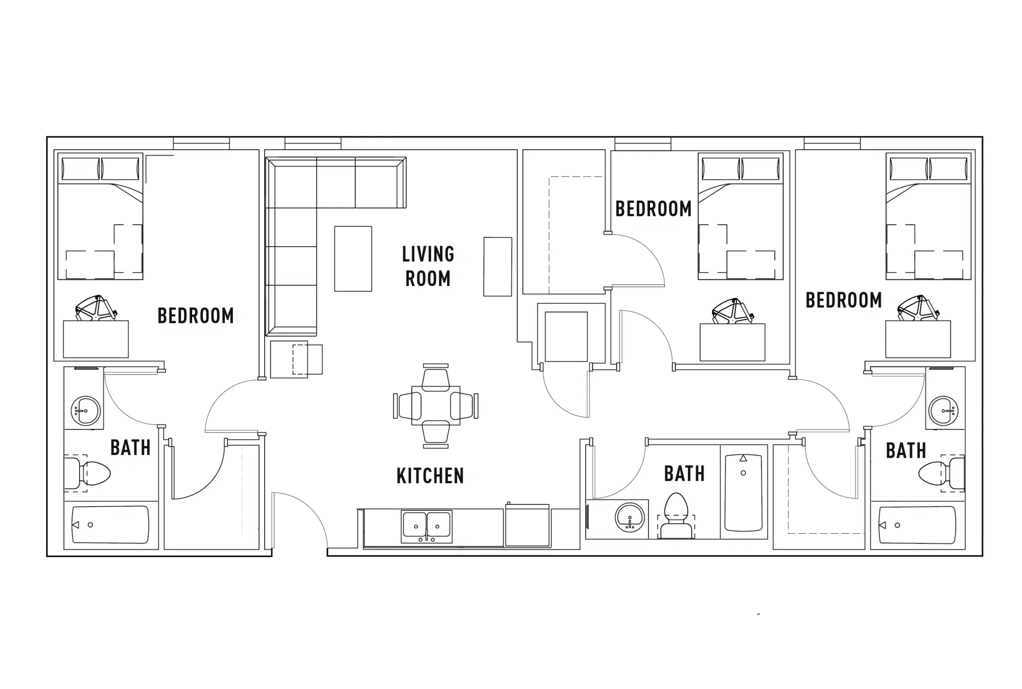 The Callaway House, Austin – Room in 3 Bed - 3 Bath Suite Single