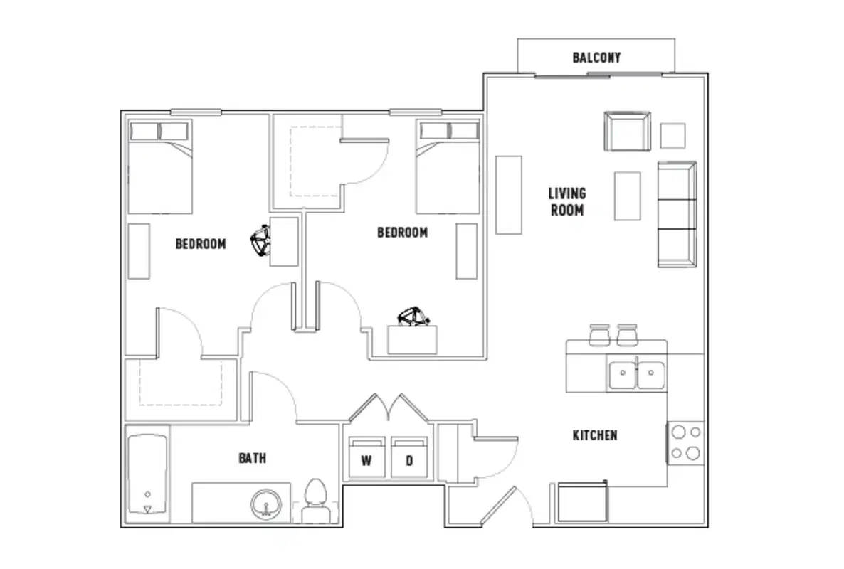 26 West, Austin – Room in 2 Bed - 1 Bath B