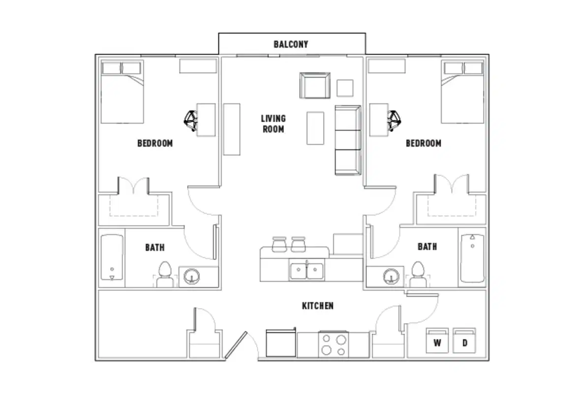 26 West, Austin – Room in 2 Bed - 2 Bath w/Study
