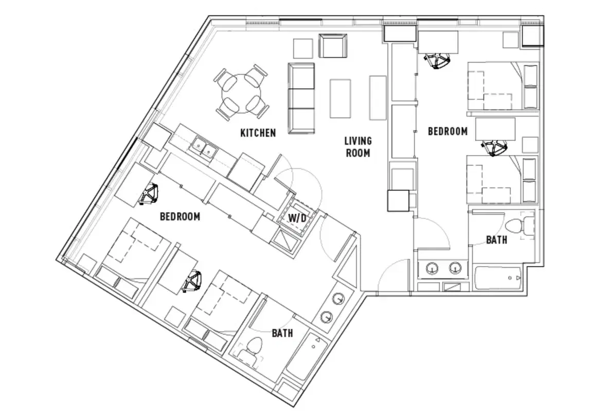 The Summit At University City, Philadelphia – Room in 2 Bed - 2 Bath Suite B
