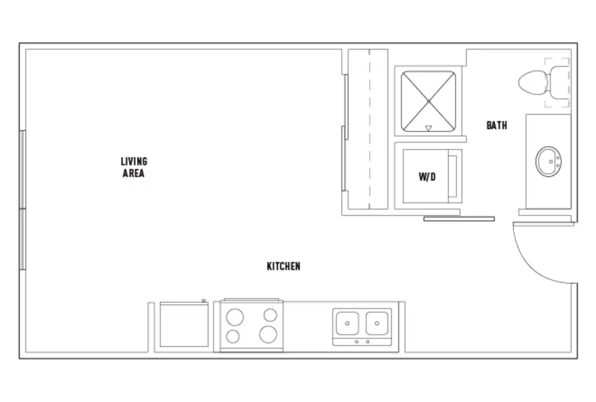 Twelve At U District, Seattle – Studio B Deluxe Shared