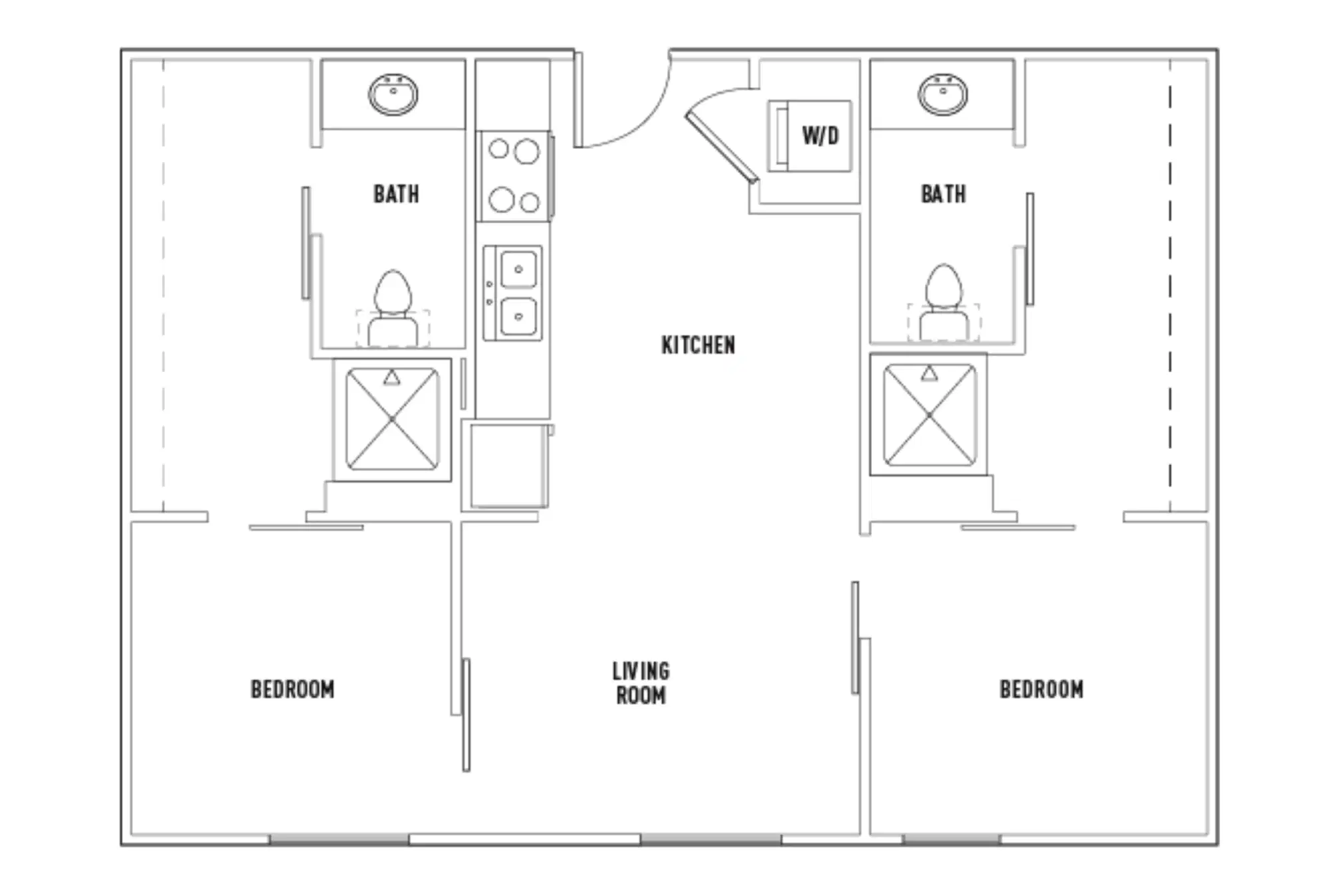 Twelve At U District, Seattle – Room In 2 Bed - 2 Bath B Deluxe
