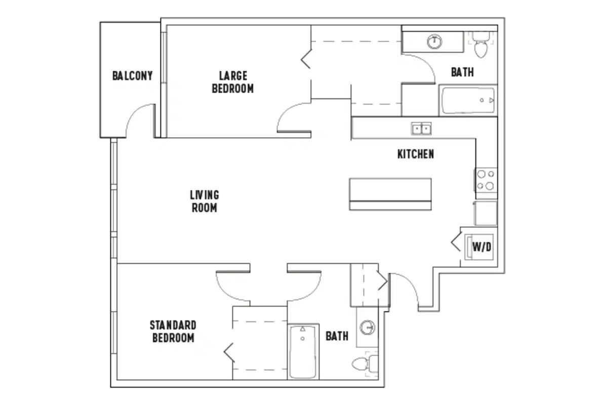 Bridges At 11th, Seattle – Room in 2 Bed - 2 Bath B