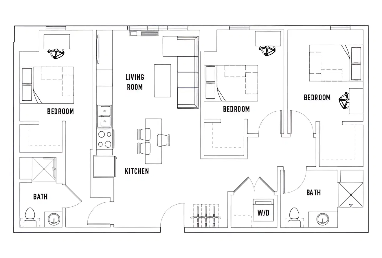 The 515, Eugene – Room in 3 Bed - 2 Bath C