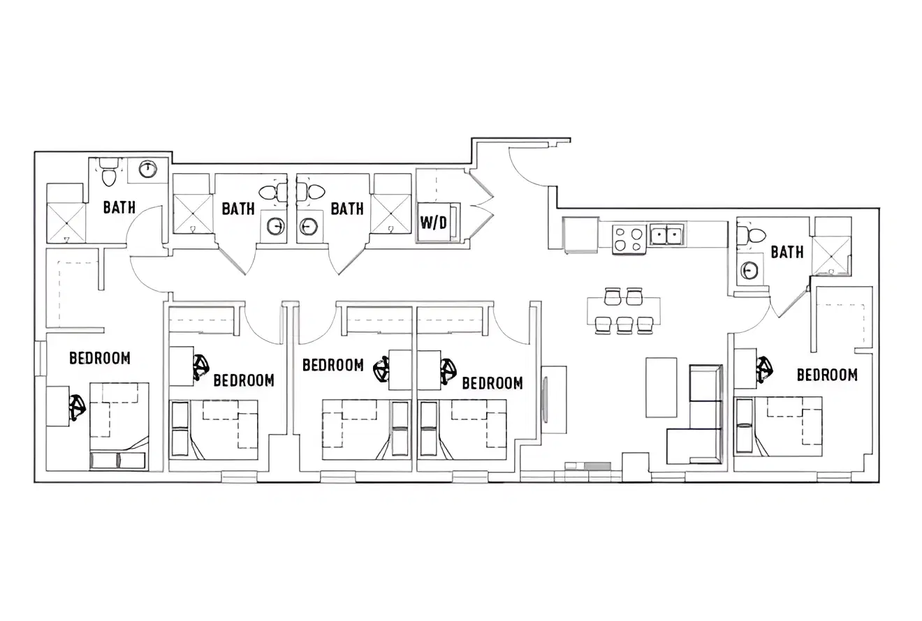 The 515, Eugene – Room in 5 Bed - 4 Bath C