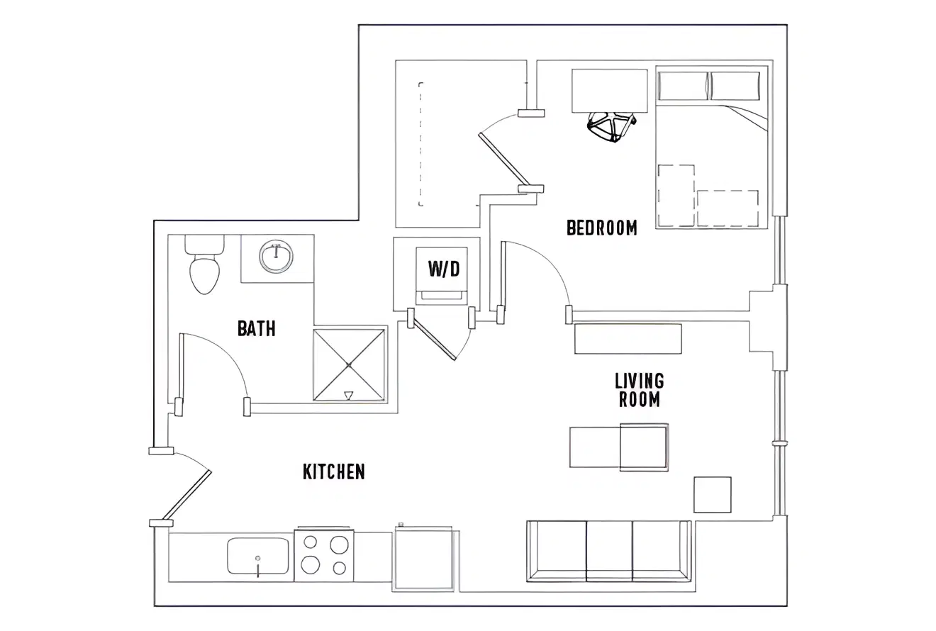959 Franklin, Eugene – 1 Bed - 1 Bath C