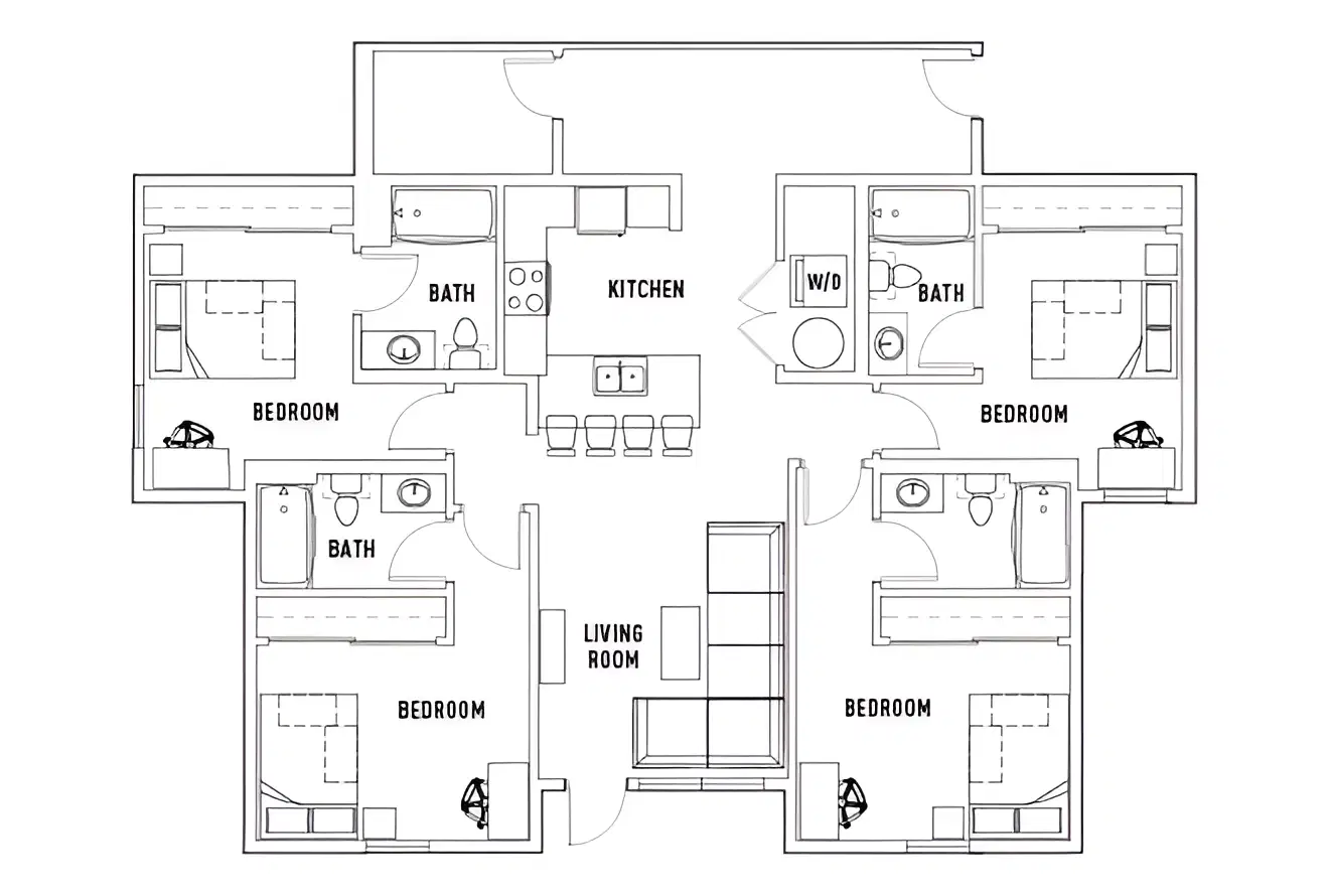 2125 Franklin, Eugene – Room in 4 Bed - 4 Bath C