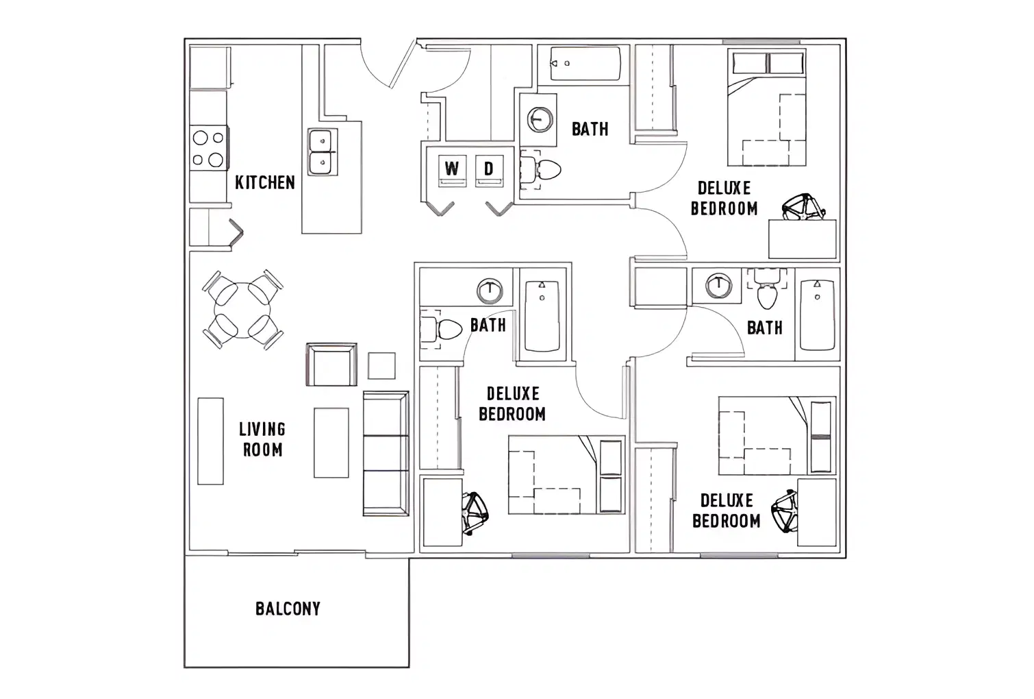 Campus Edge On UTSA Boulevard, San Antonio – Room in 3 Bed - 3 Bath B