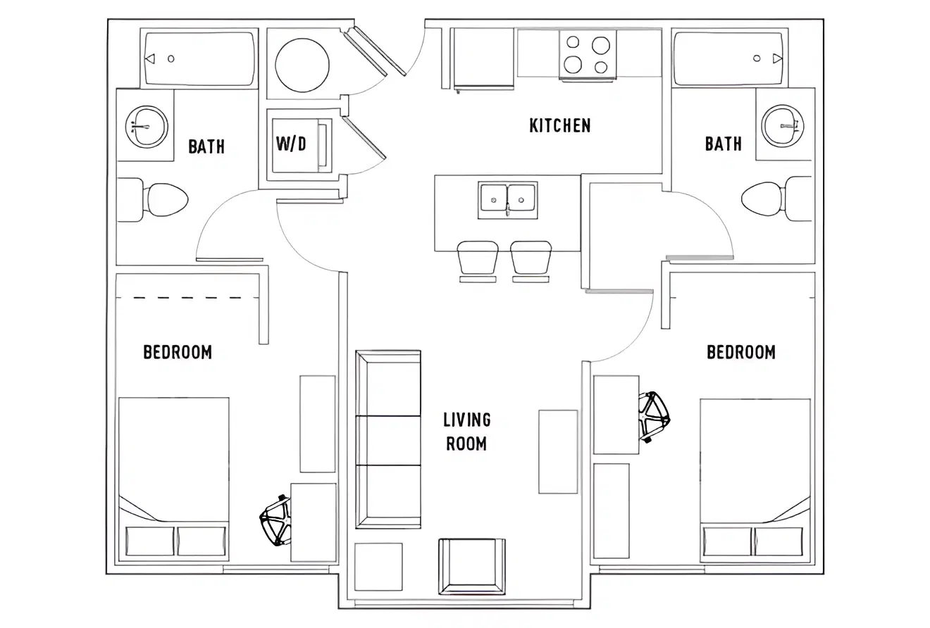 State, Fort Collins – Room in 2 Bed - 2 Bath D